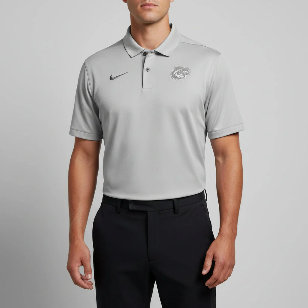 Nike Gray Minimalist Polo - Image 2