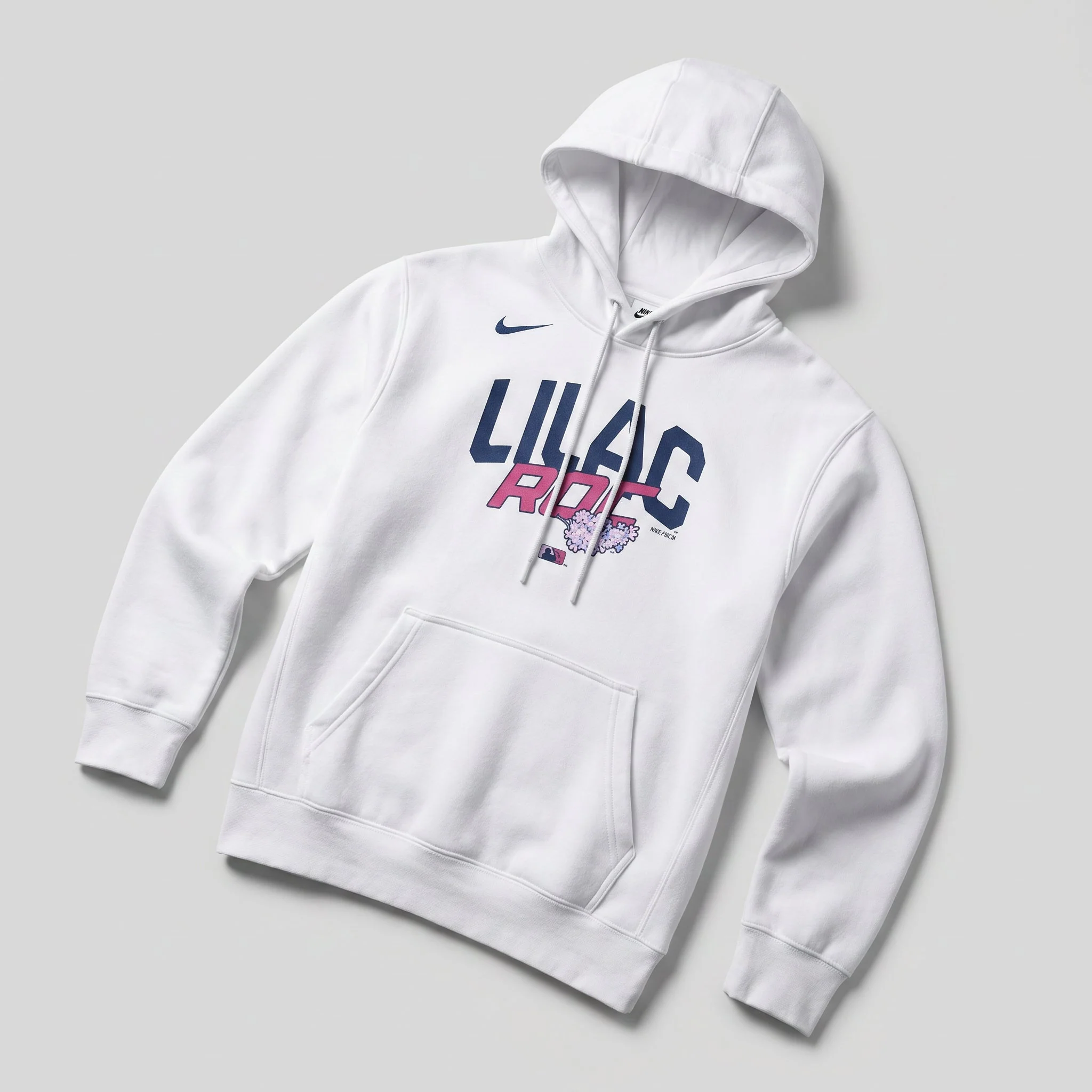 Nike Lilac White Fleece Hoodie