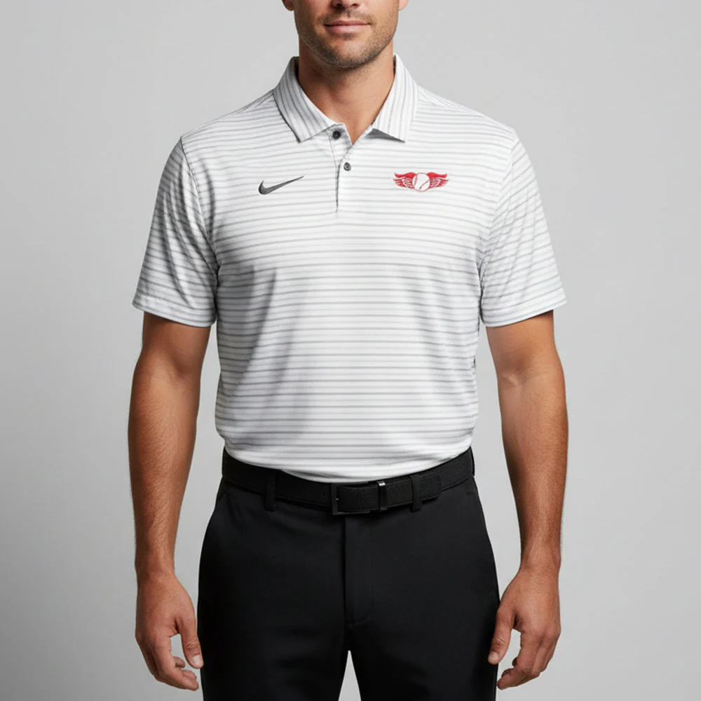 Nike Striped Throwback Polo - Image 2