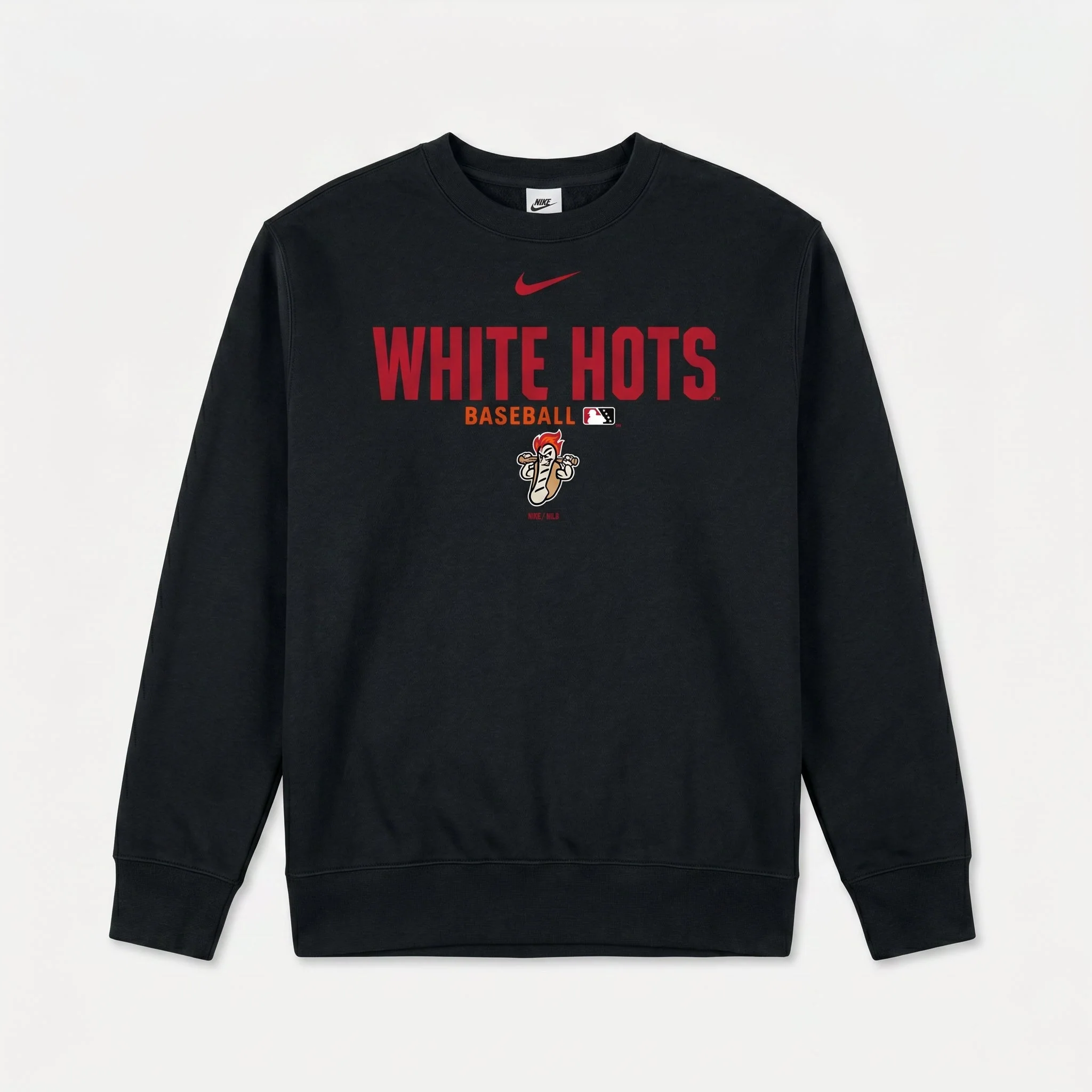 Nike White Hots Black Crewneck