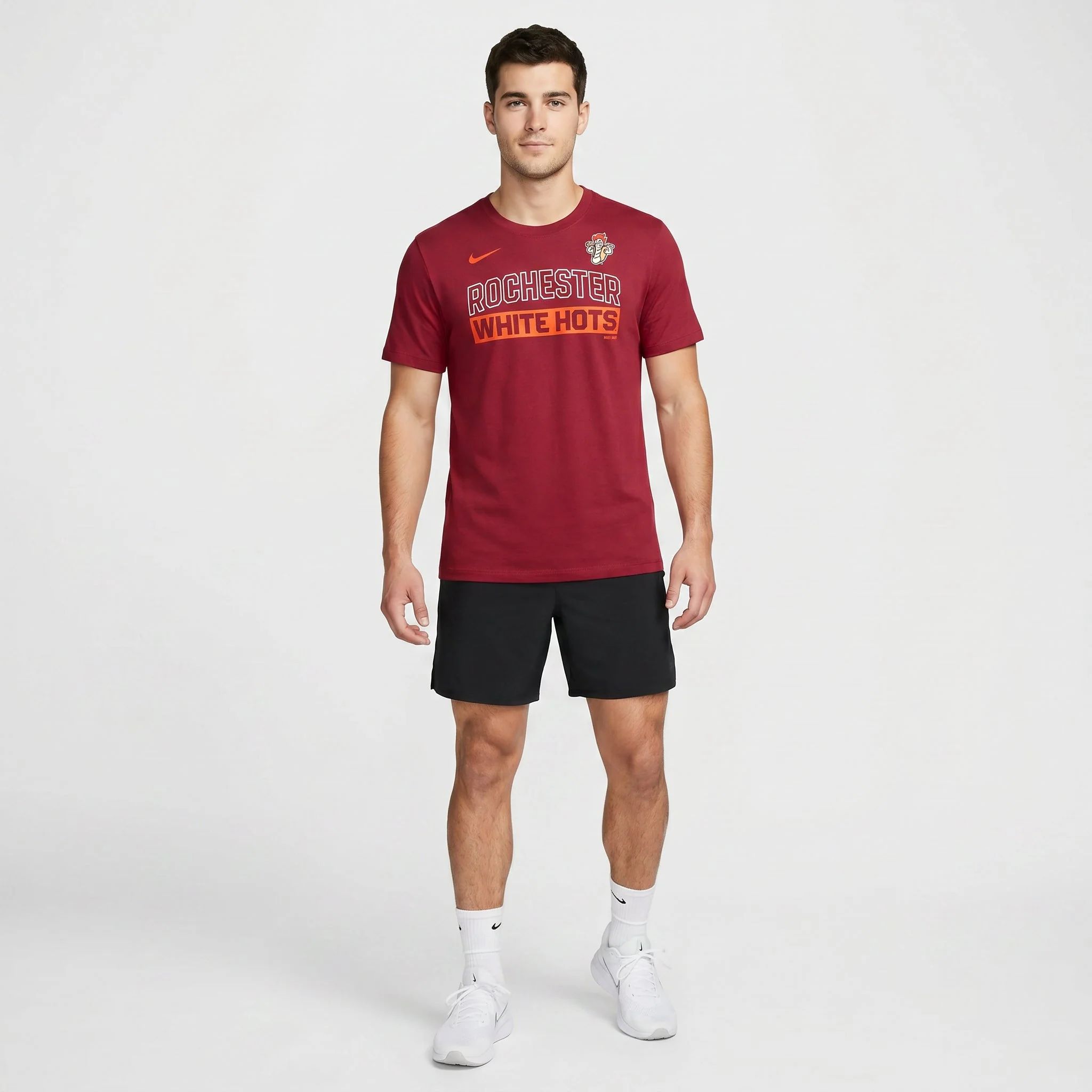 Nike White Hots Crimson Dri Fit Tee - Image 3