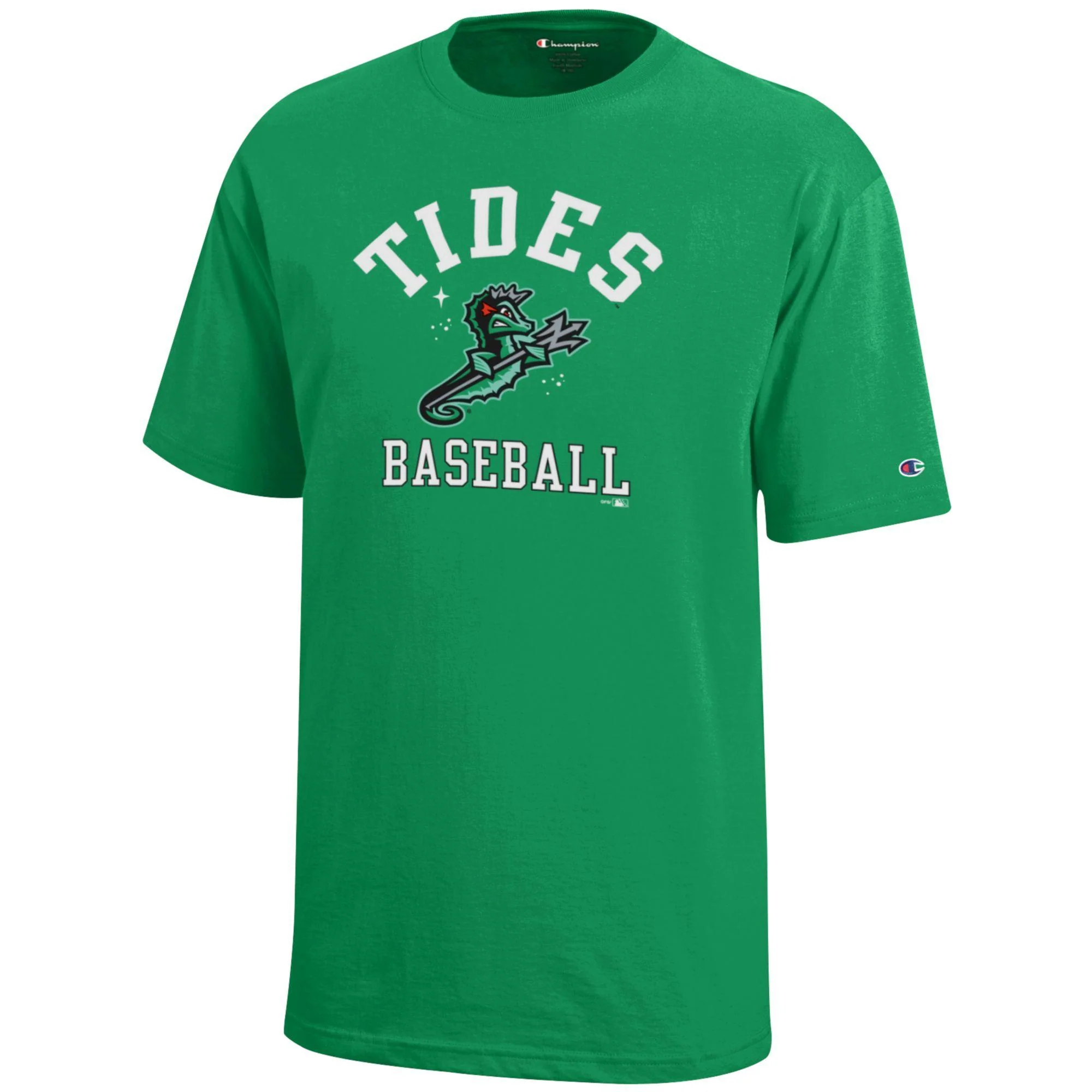 Norfolk Tides Champion Youth Basic Green T-Shirt