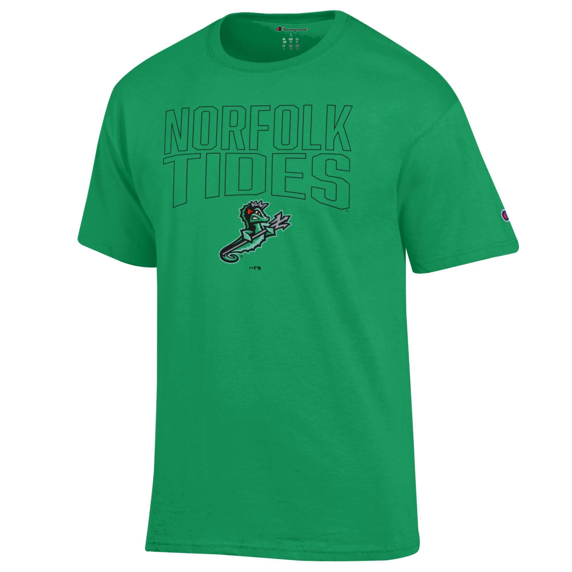 Norfolk Tides Kelly Green Champion T-Shirt