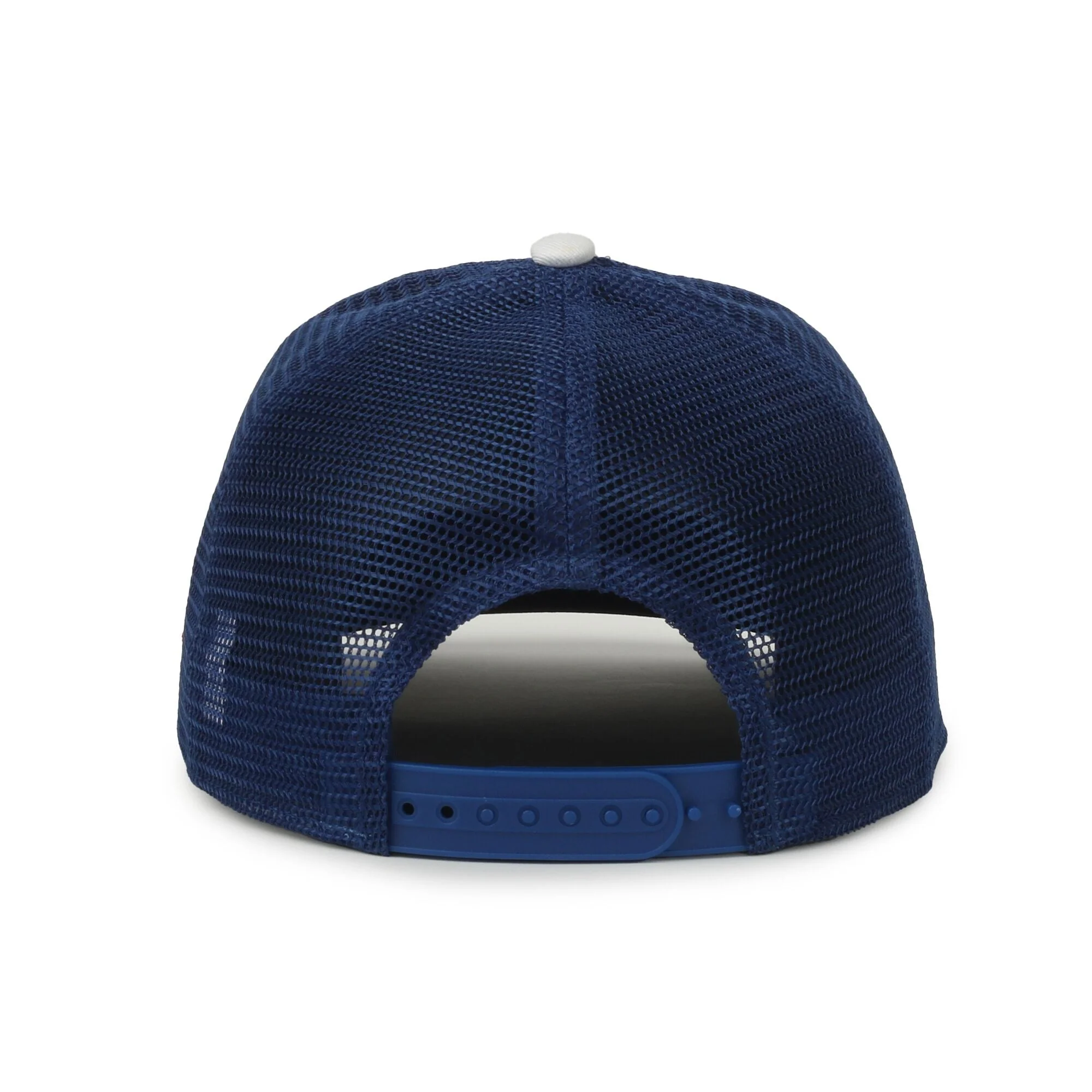 OC Cannon Logo Outfielder White/Royal Mesh Snapback Cap - Image 2