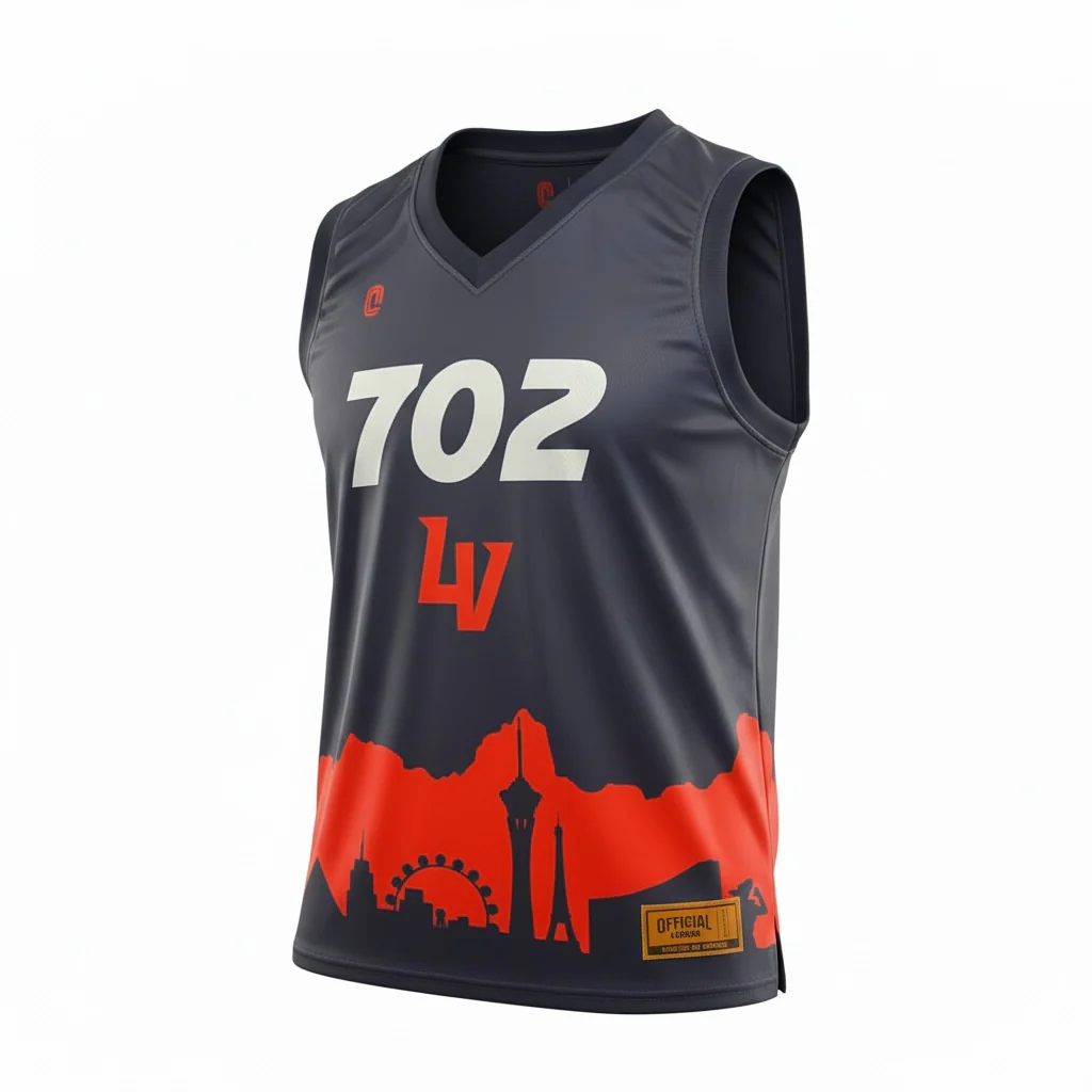 Official League 702 Navy Basketball Jersey