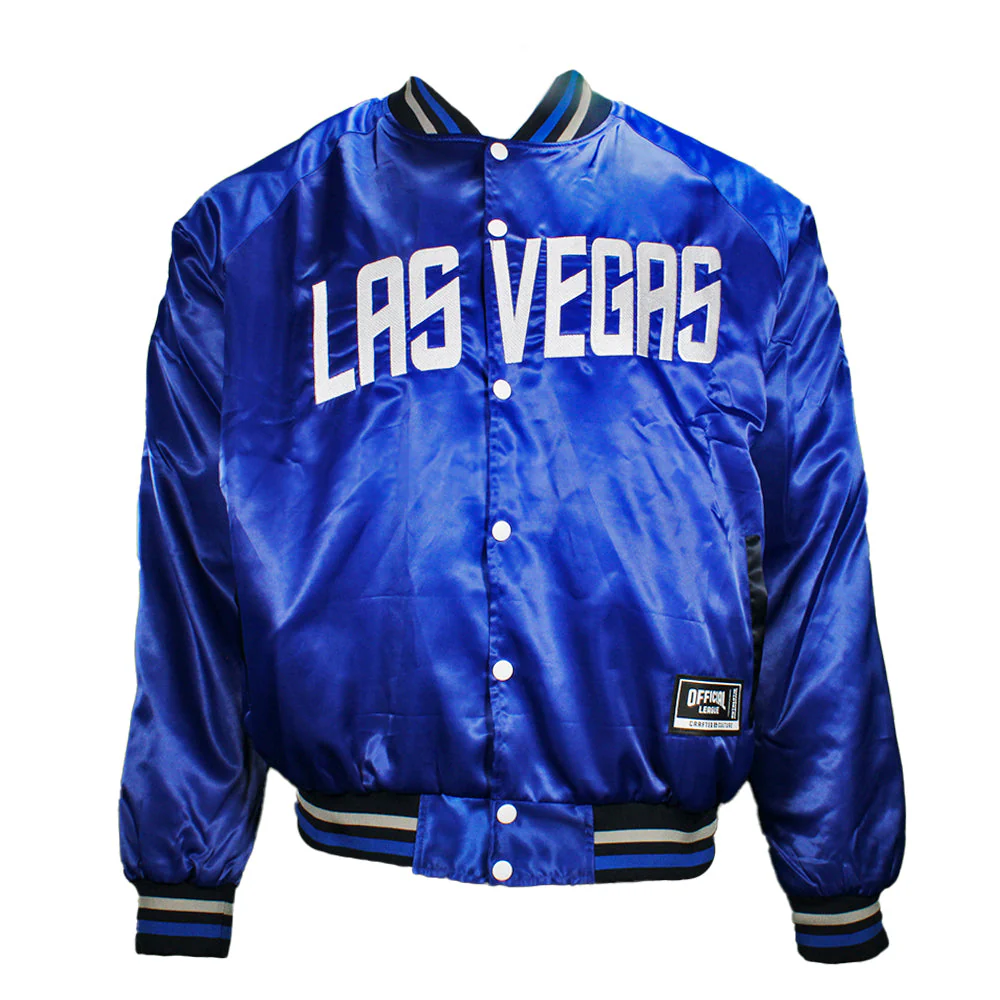 Official League Las Vegas 51s Blue Satin Jacket - Image 2