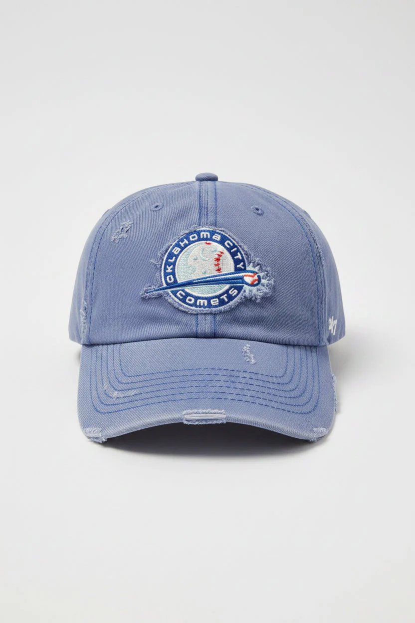 OKC Comets Distressed Moon Blue 47 Clean-Up Cap