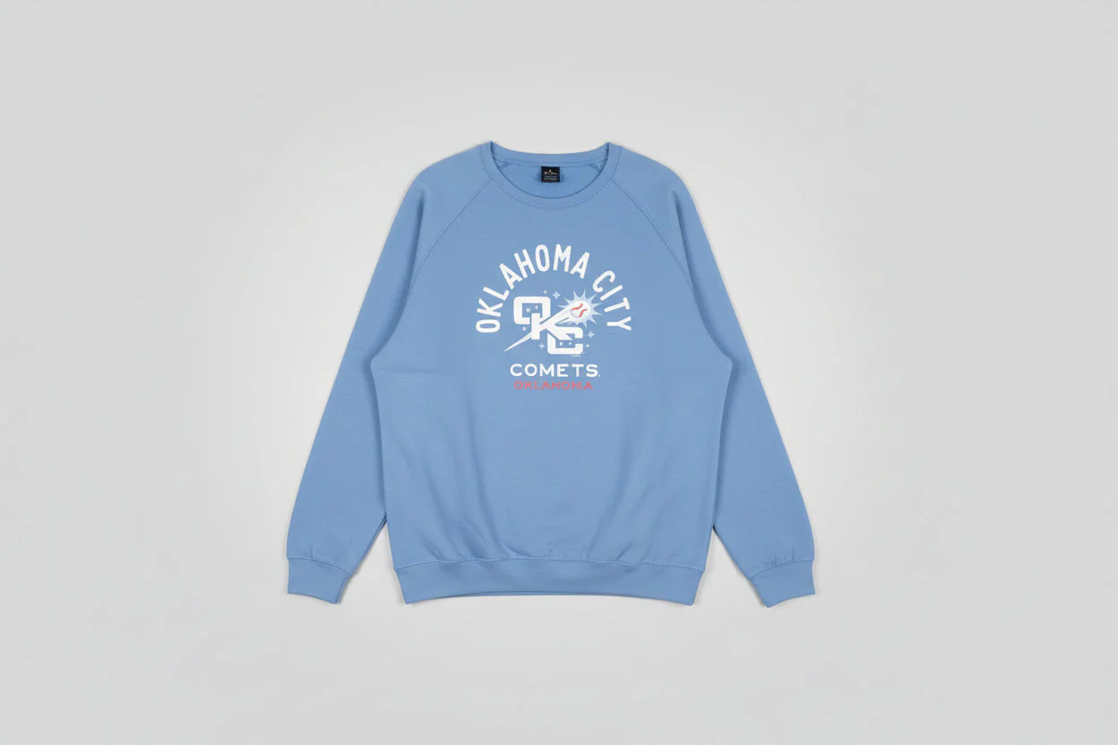 OKC Comets Home Light Blue Crewneck