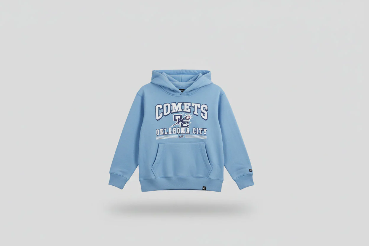 OKC Comets Youth Light Blue Home Hoodie