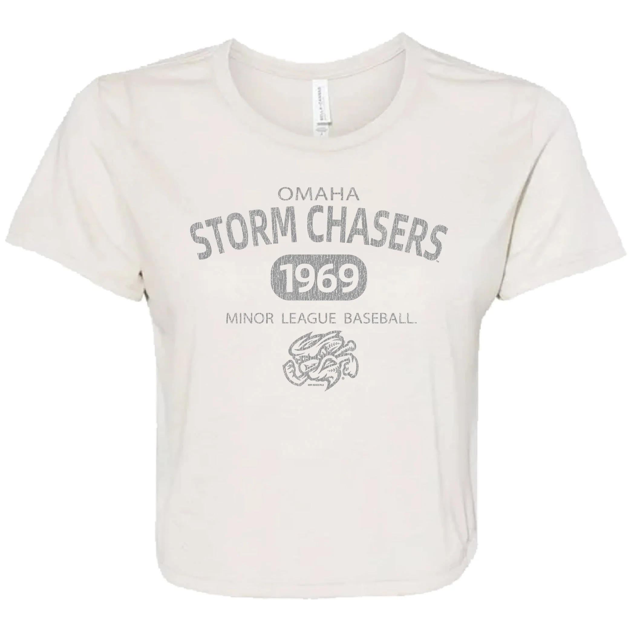 Omaha Storm Chasers Women's Bimm Ridder Heather Dust Shydee Flowy Crop Tee