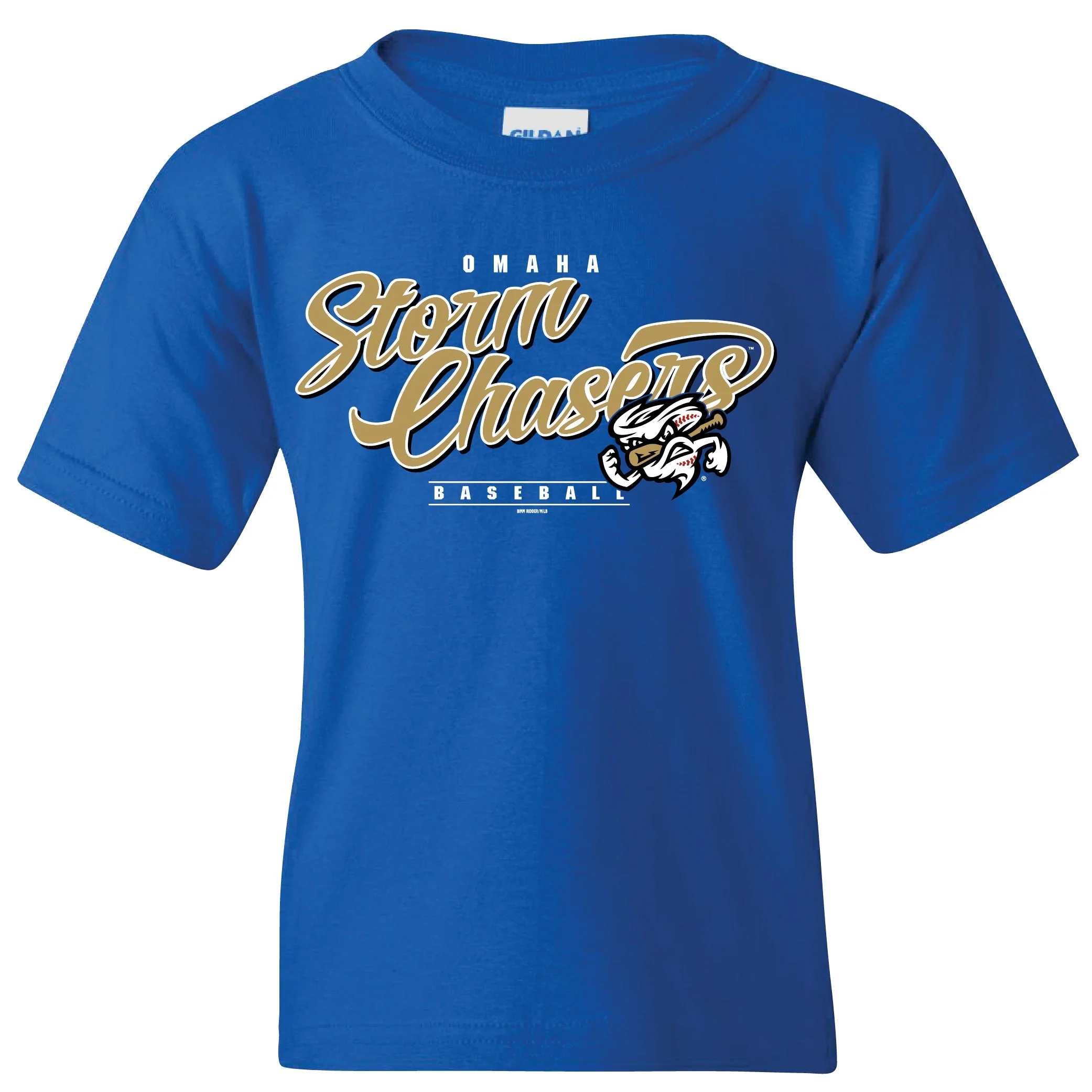 Omaha Storm Chasers Youth Bimm Ridder Royal Judkins Tee