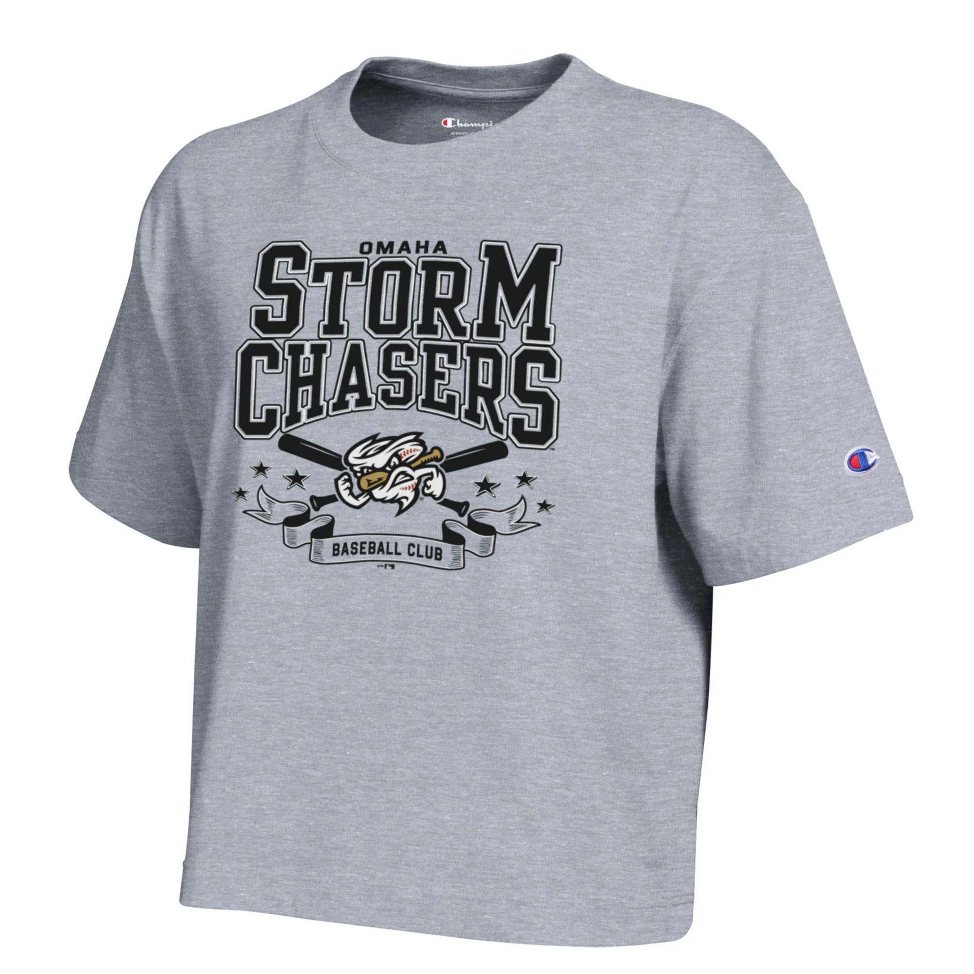 Omaha Storm Chasers Women's Champion All-Star Oxford Gray Tee