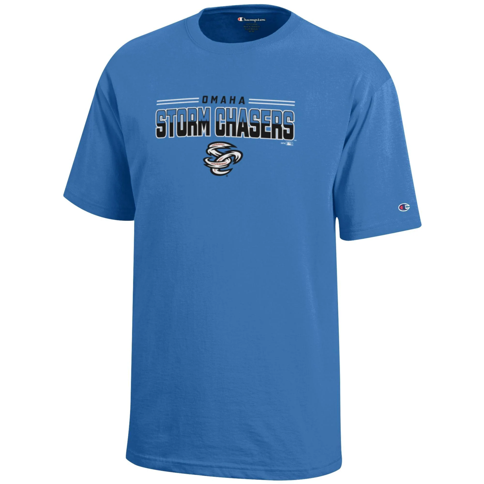 Omaha Storm Chasers Youth Champion Blue Breeze Jersey Tee