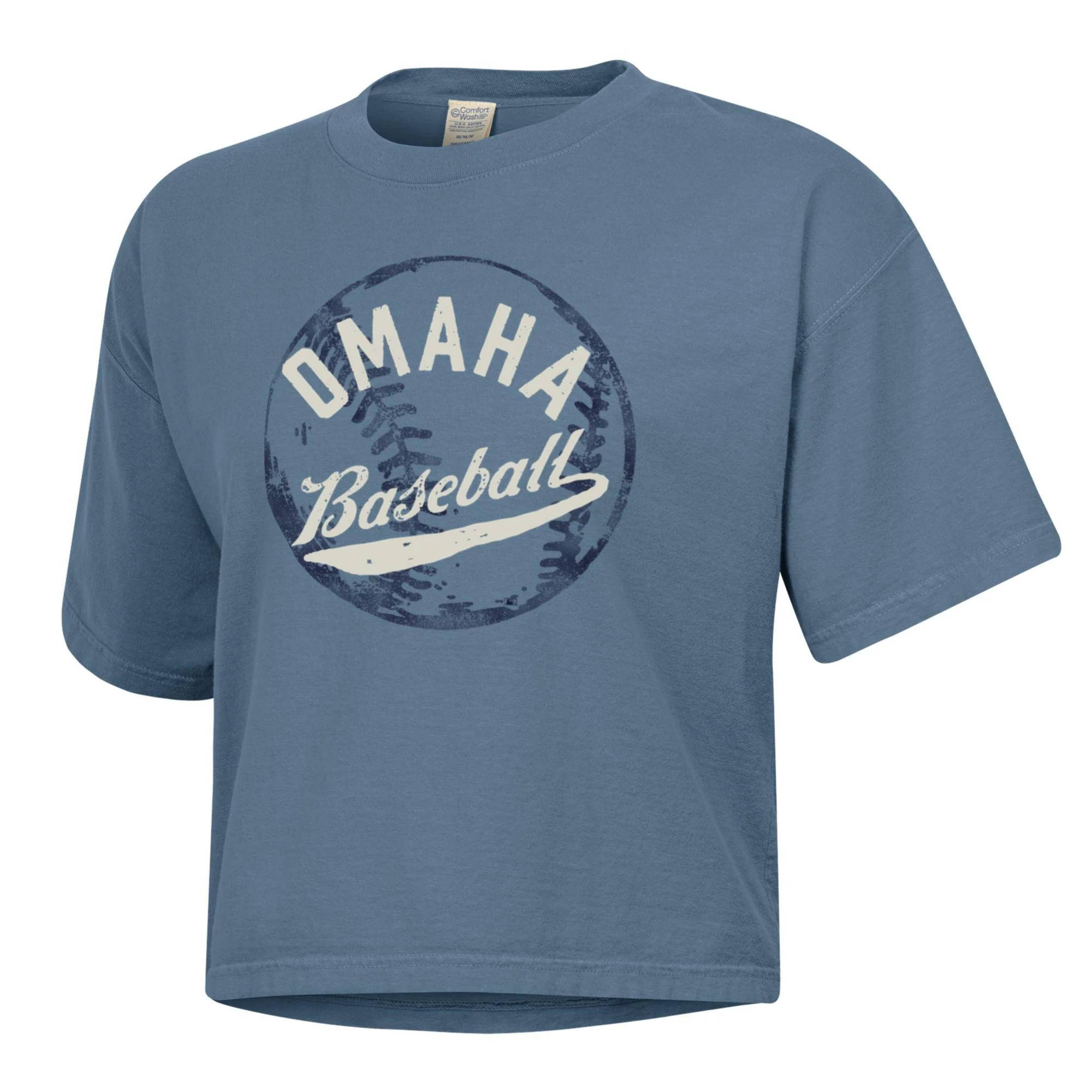 Omaha Storm Chasers Women's Comfort Wash Boxy Saltwater Tee