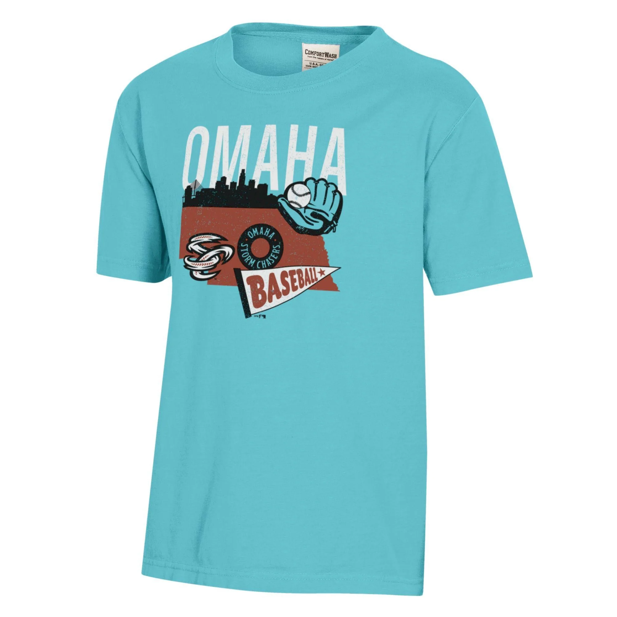 Omaha Storm Chasers Youth ComfortWash Freshwater Tee
