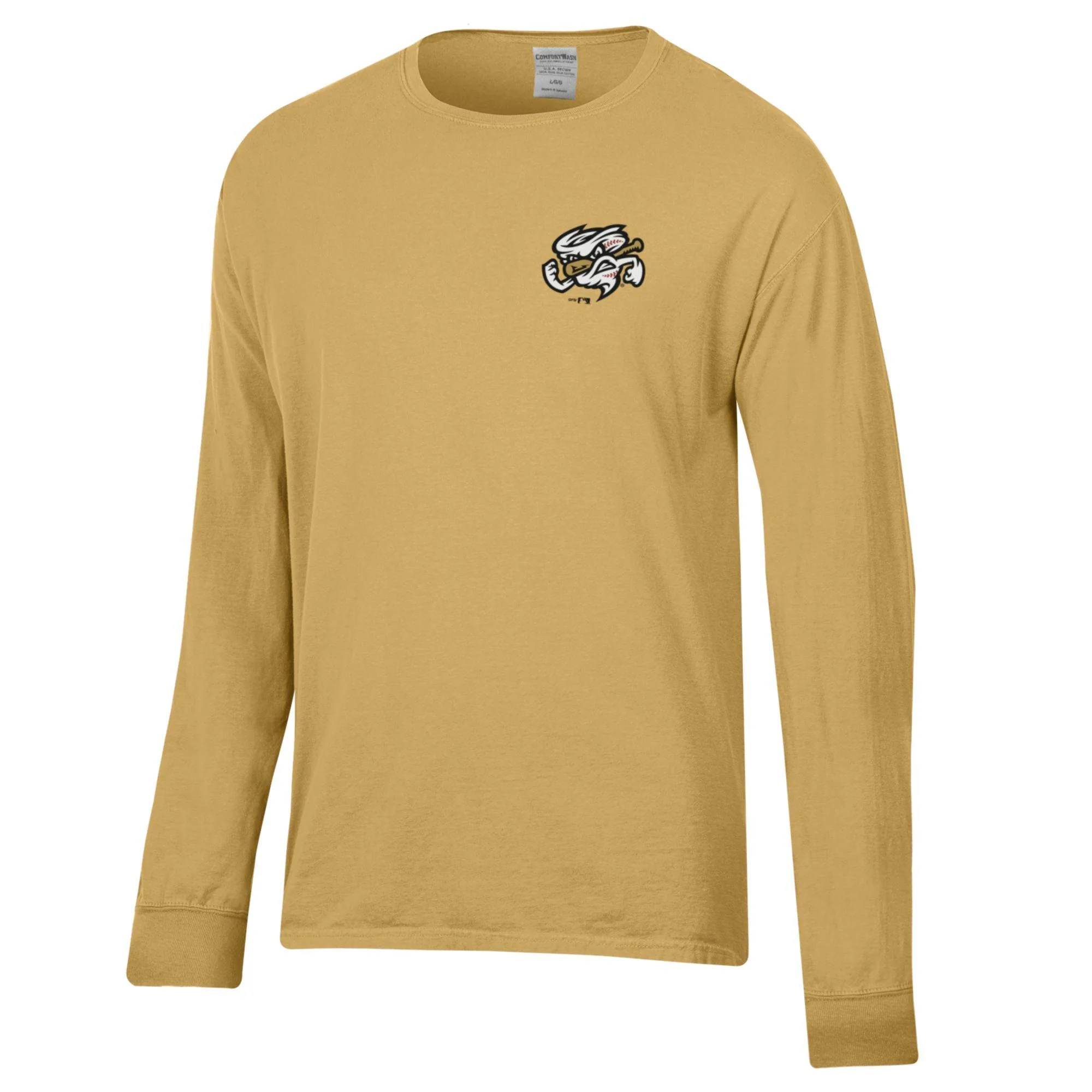 Omaha Storm Chasers Men's ComfortWash Artisan Gold LS Tee