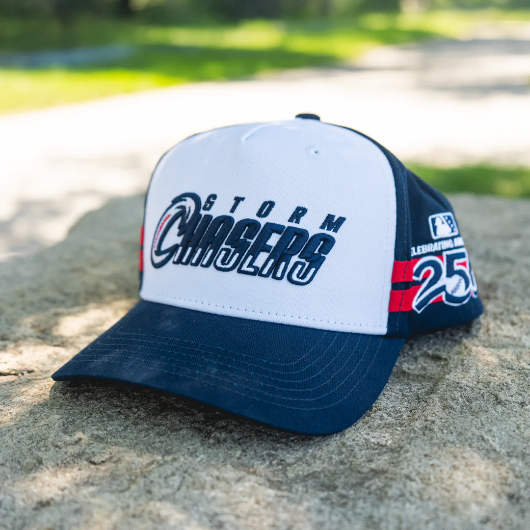 Omaha Storm Chasers Official League Red White and Blue America 250 The Classy High Pro Cap