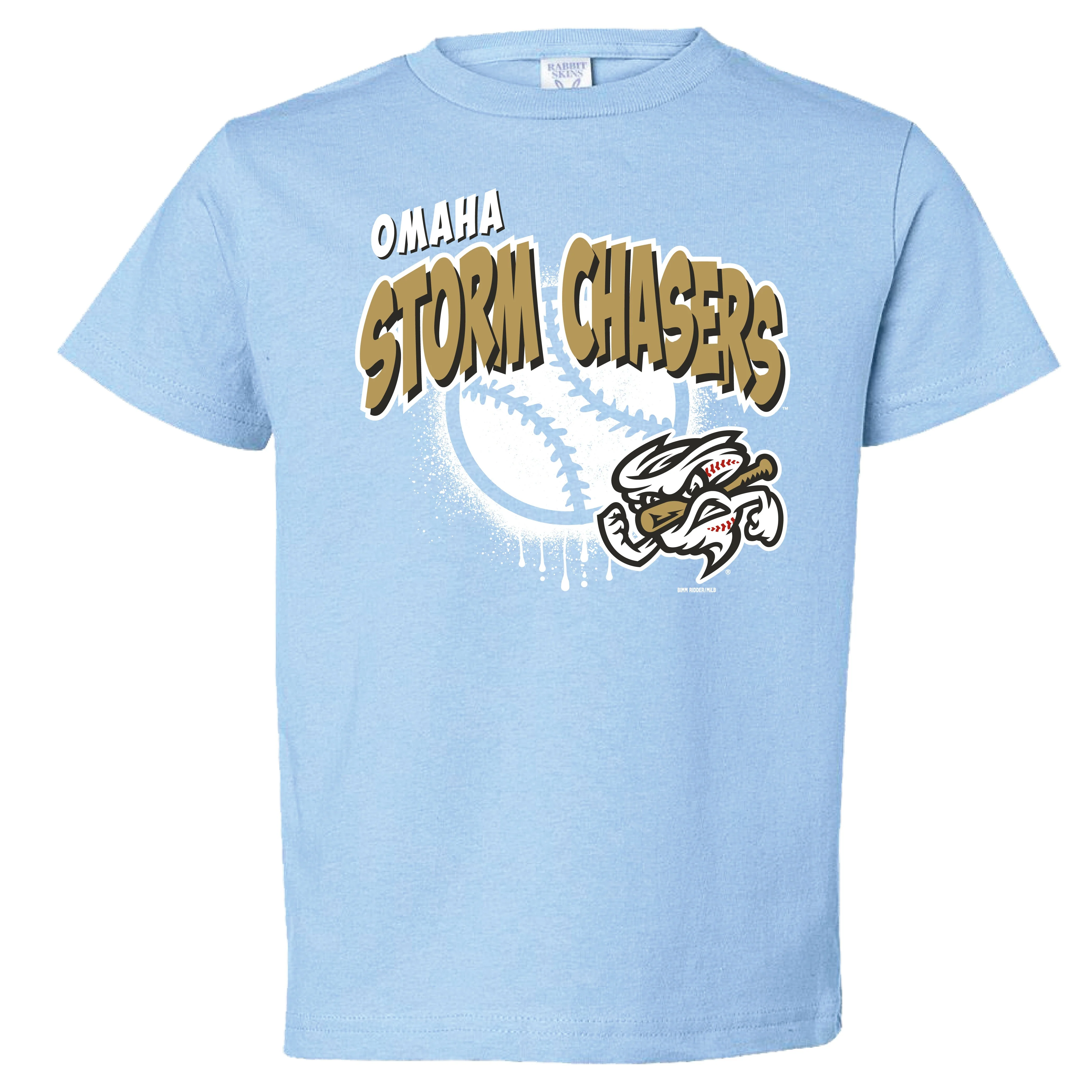 Omaha Storm Chasers Toddler Bimm Ridder Lt. Blue Bowen Tee