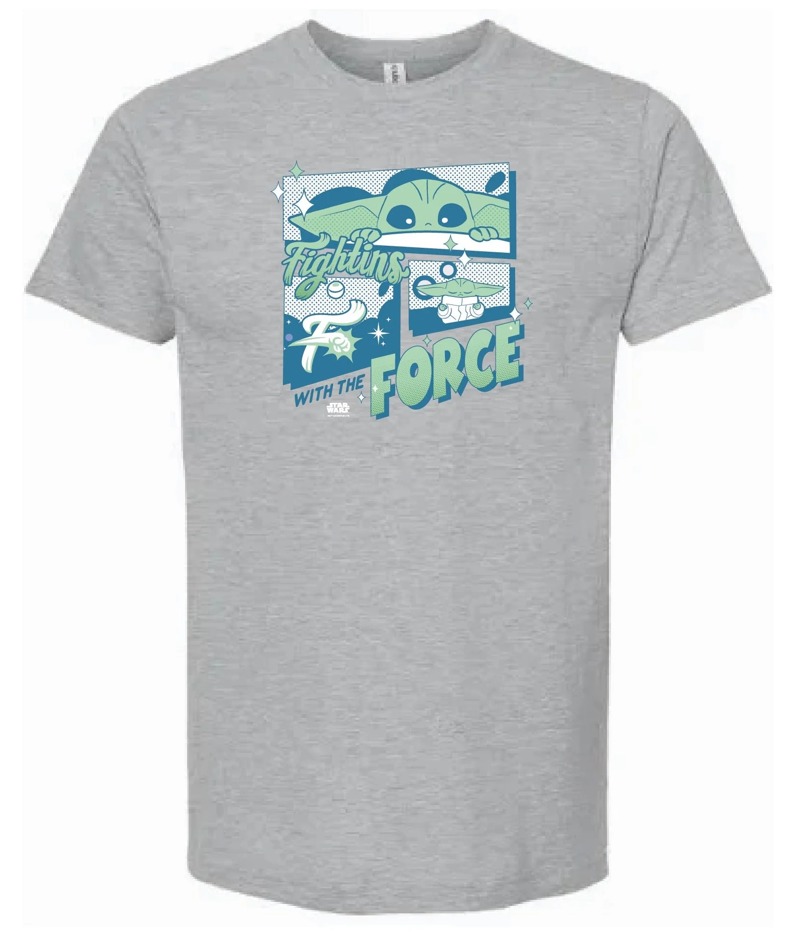 OT Sports Star Wars Grogu Youth Gray T-Shirt