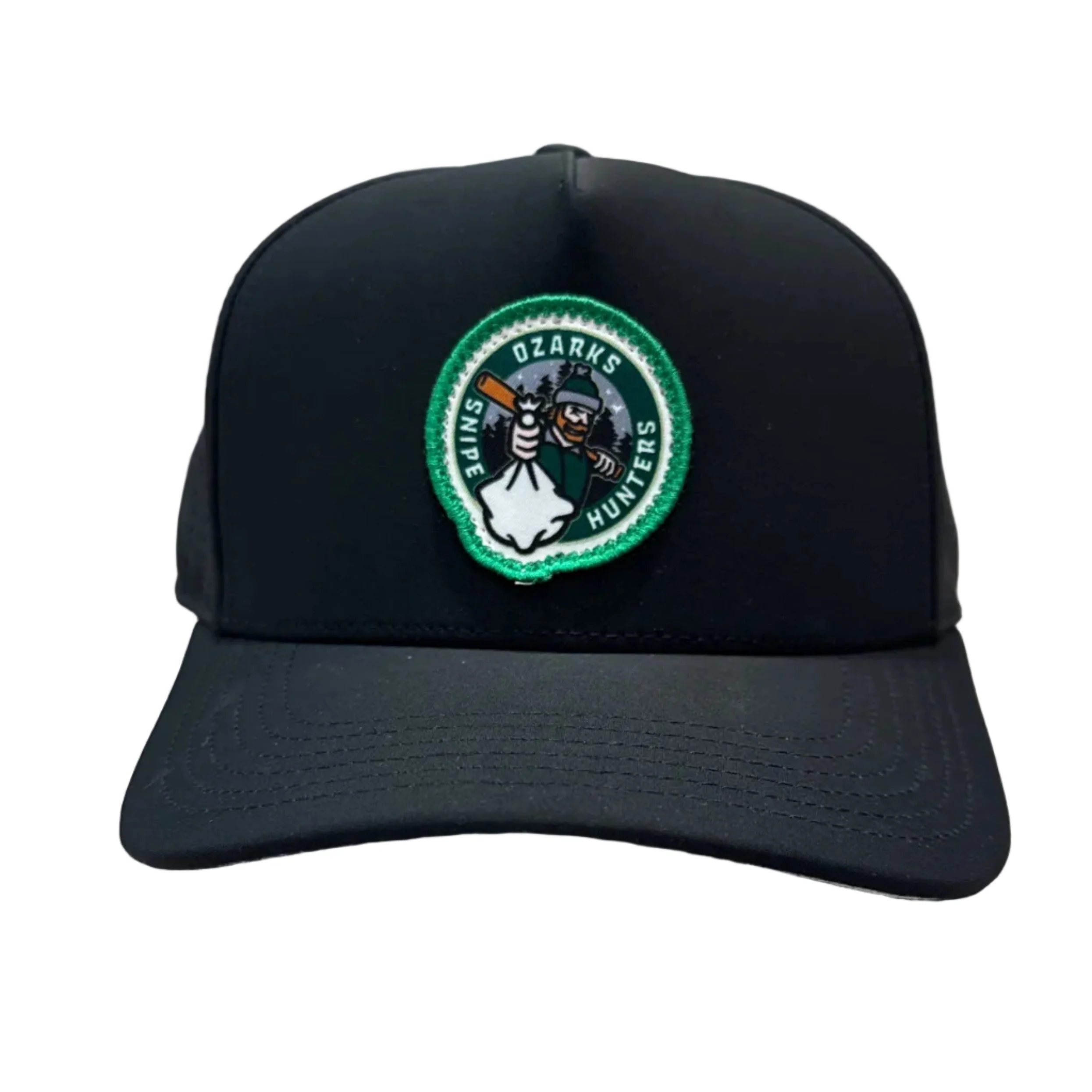 Ozarks Snipe Hunters CUT Snipe Man Woven Patch Snapback