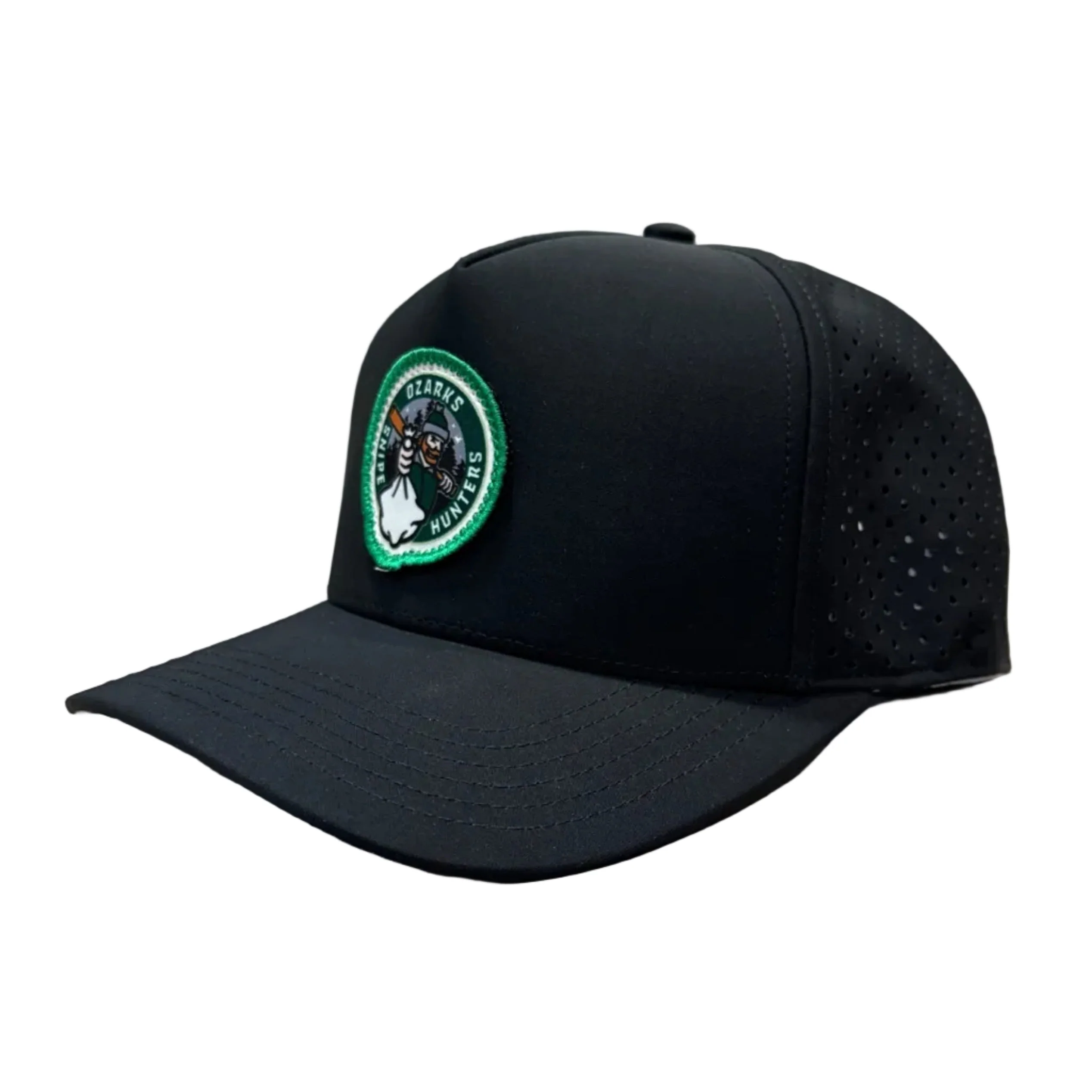 Ozarks Snipe Hunters CUT Snipe Man Woven Patch Snapback - Image 2