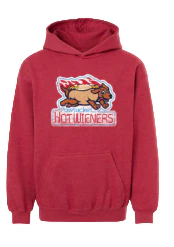Pawtucket Hot Wieners 108 Stitches Red Youth Sweatshirt
