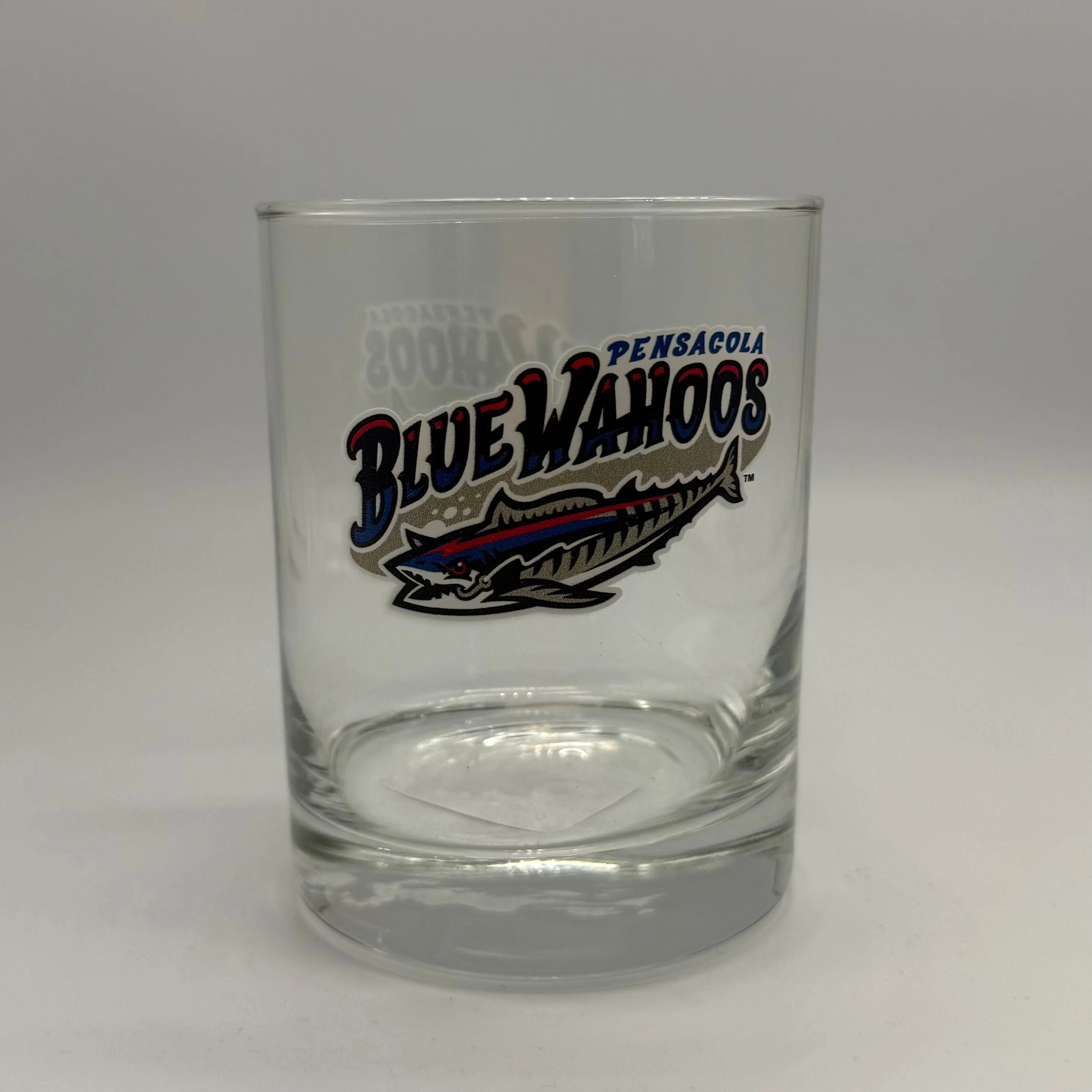 Pensacola Blue Wahoos 14oz Rocks Glass