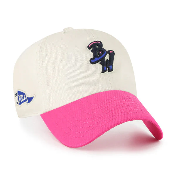 Pensacola Blue Wahoos '47 Bone Grandstand Clean Up Cap