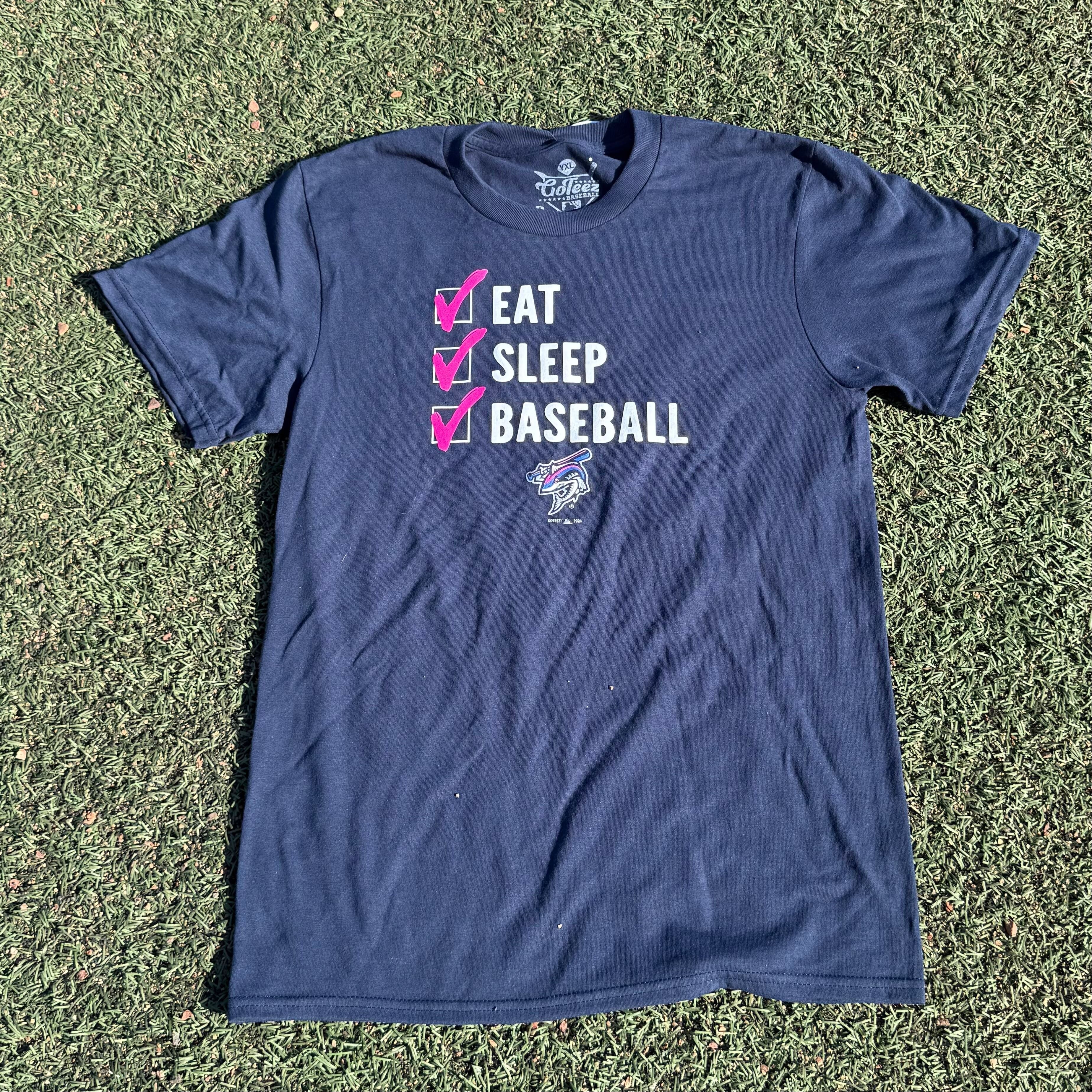 Pensacola Blue Wahoos Eat Sleep Baseball Youth Tee