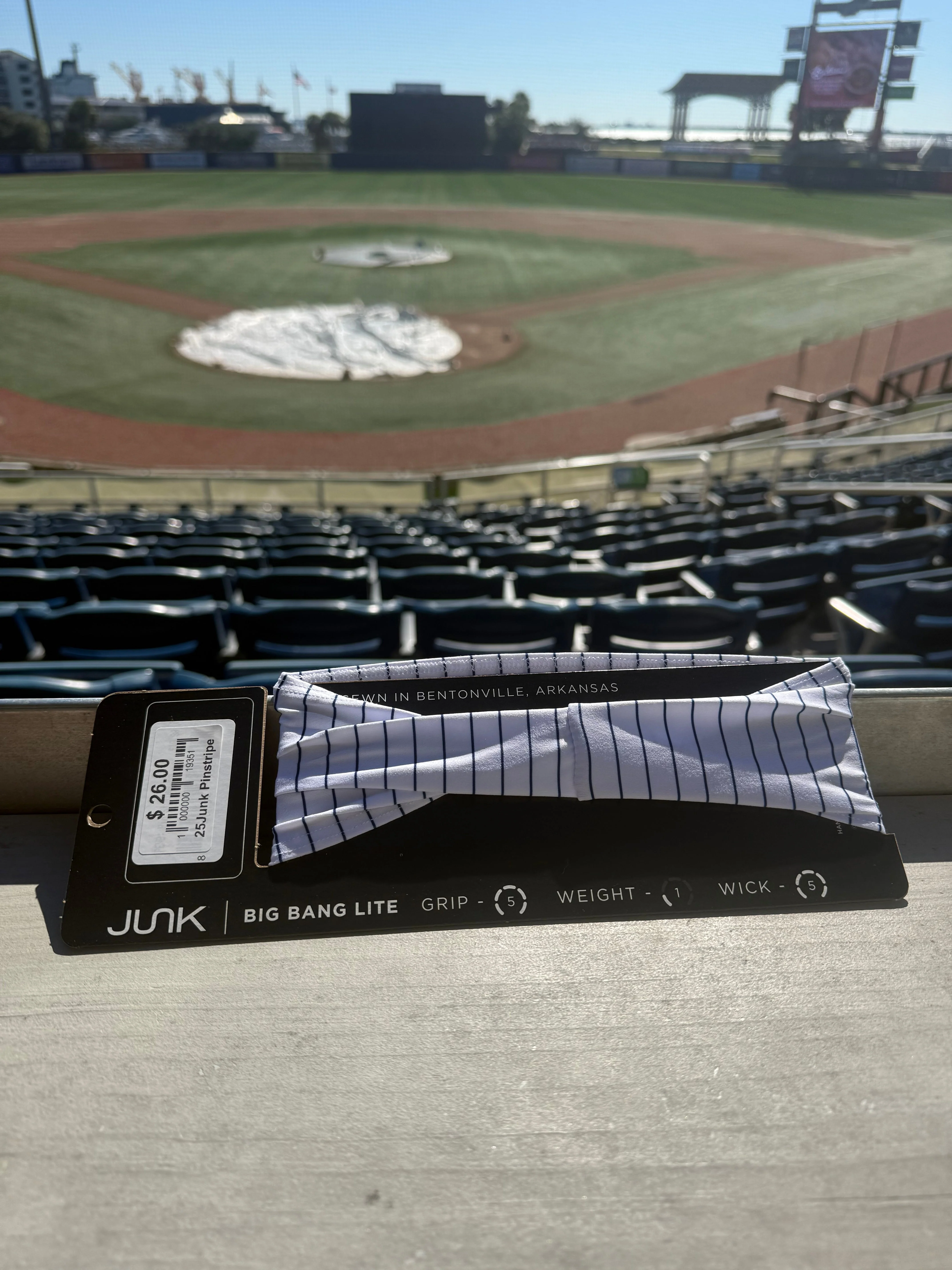 Pensacola Blue Wahoos Pinstripe JUNK Headband - Image 2