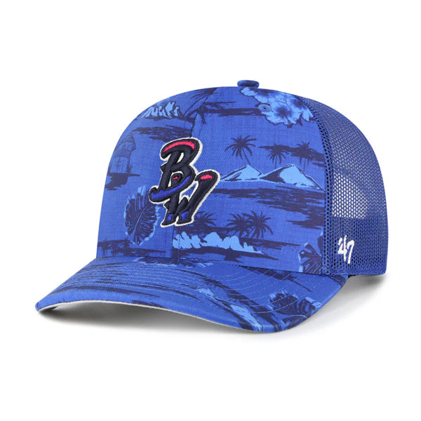 Pensacola Blue Wahoos Royal Fiji '47 Trucker