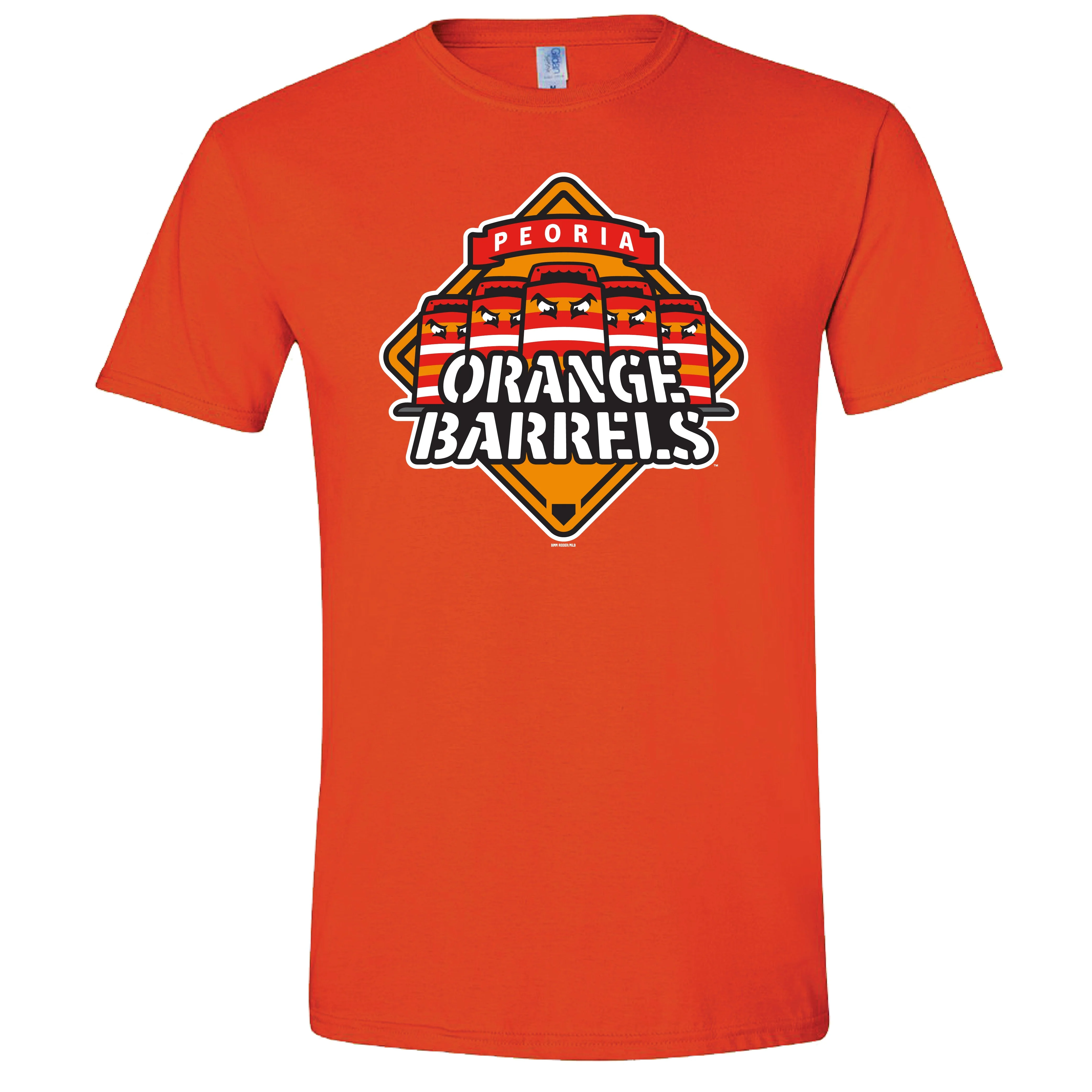 Peoria Orange Barrels Logo T-Shirt