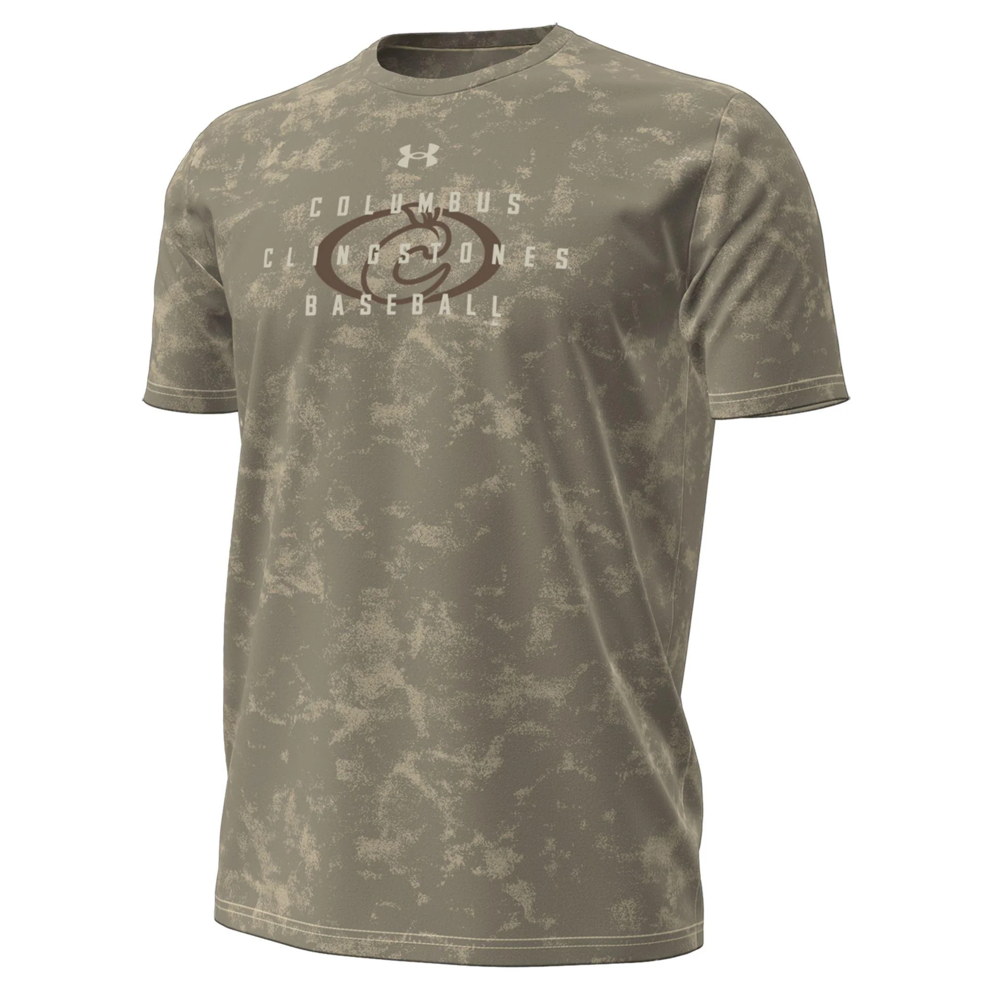 Performance Cotton Timberwolf Patterned Tee