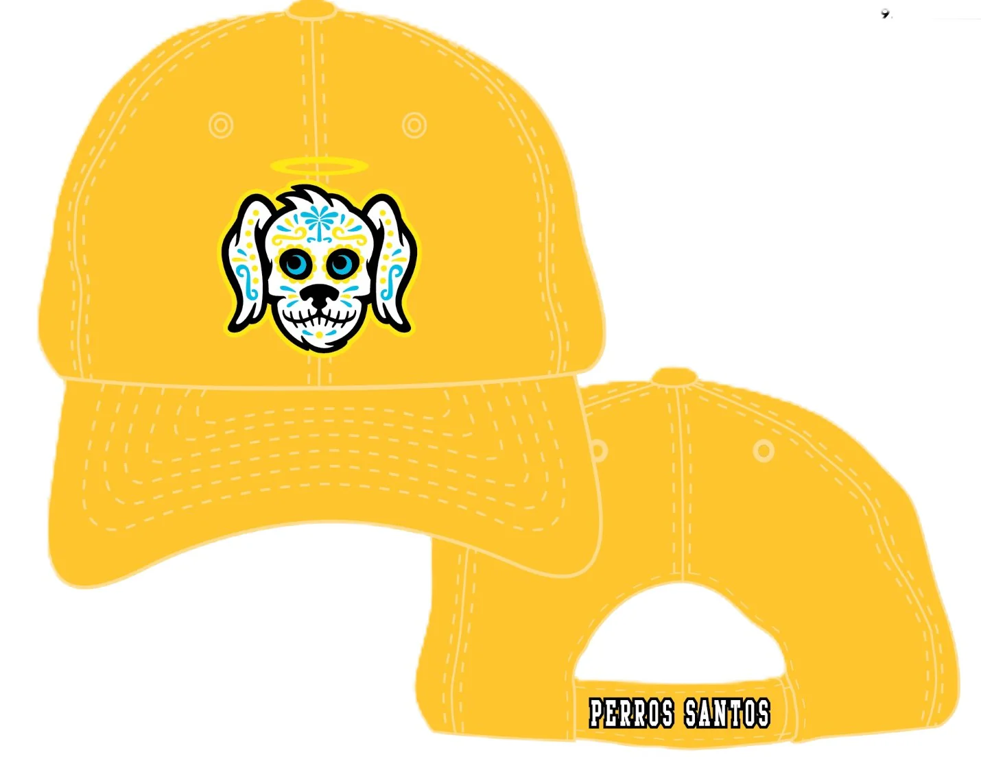 Perros Santos Athletic Gold Heavy Washed Cap