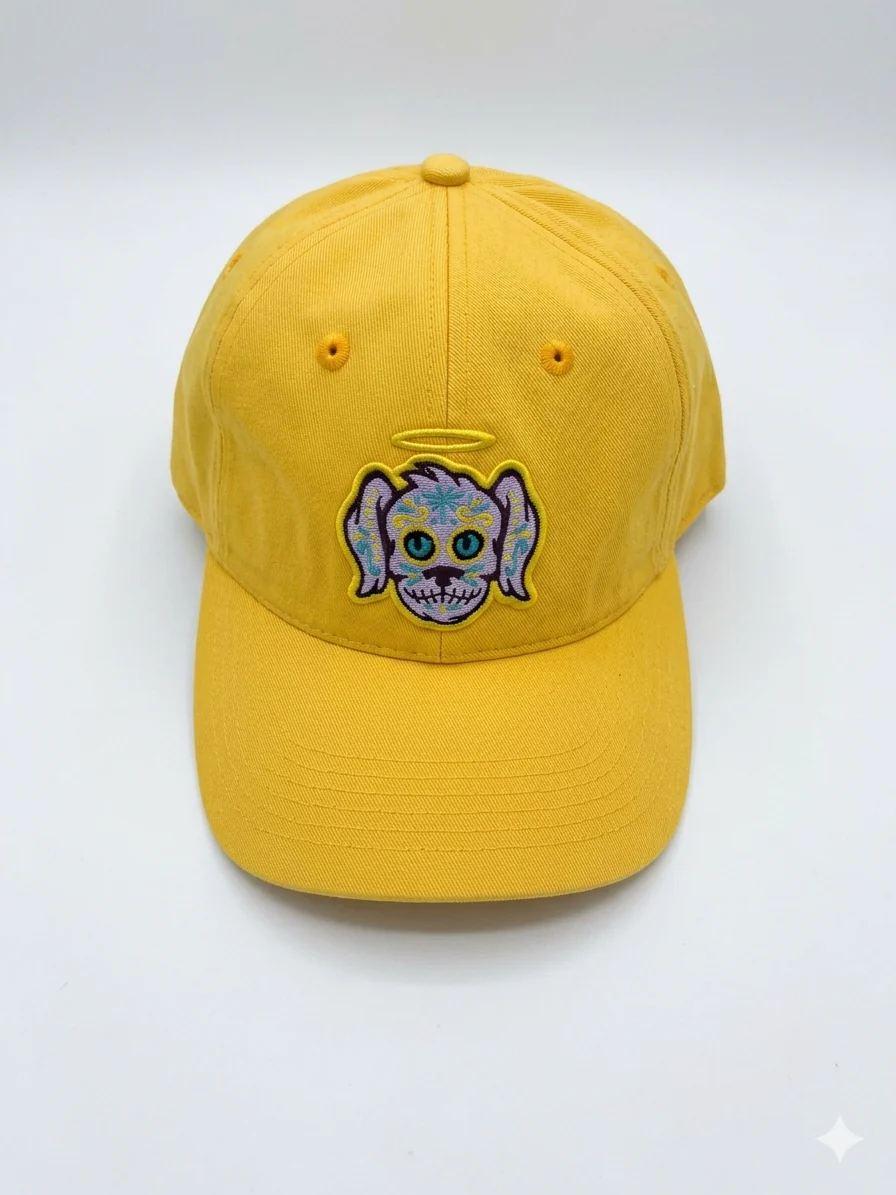 Perros Santos Athletic Gold Heavy Washed Cap - Image 3