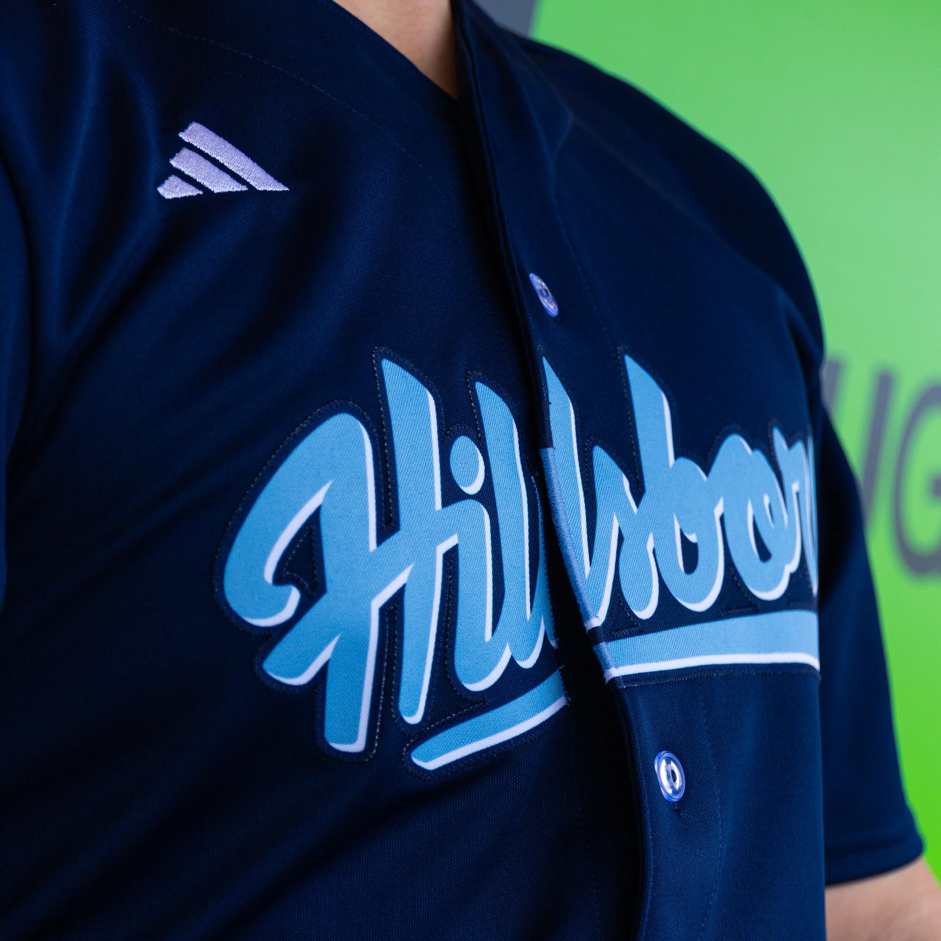 PERSONALIZED adidas Official Replica Road Jersey, Hillsboro Hops - Image 3