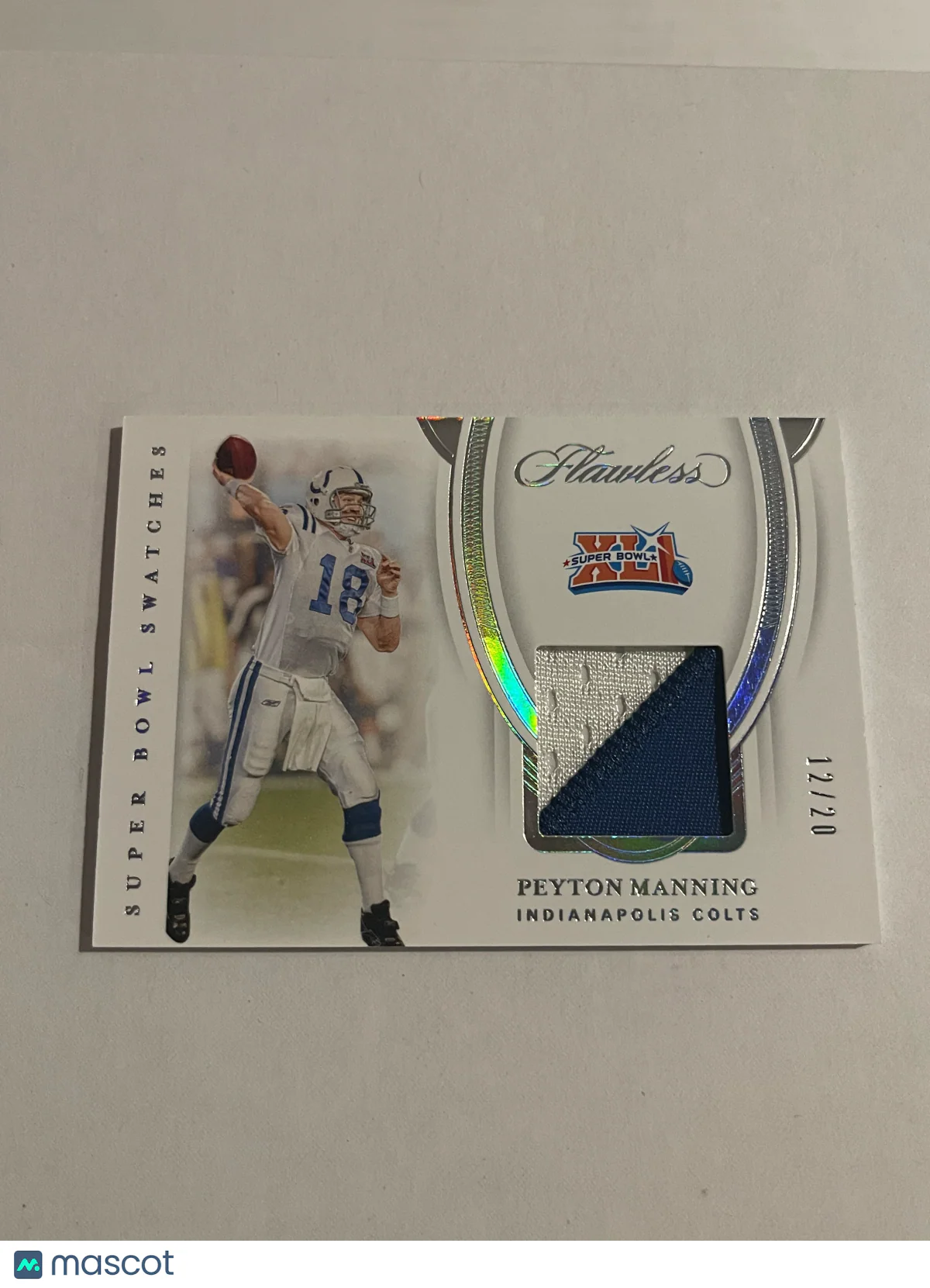 Peyton Manning 2021 Panini Flawless Super Bowl Sw
