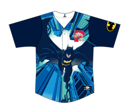 Portland Sea Dogs Batman Theme Night Jersey