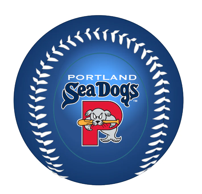 Portland Sea Dogs Metallic Blue 2006 Anniversary Baseball