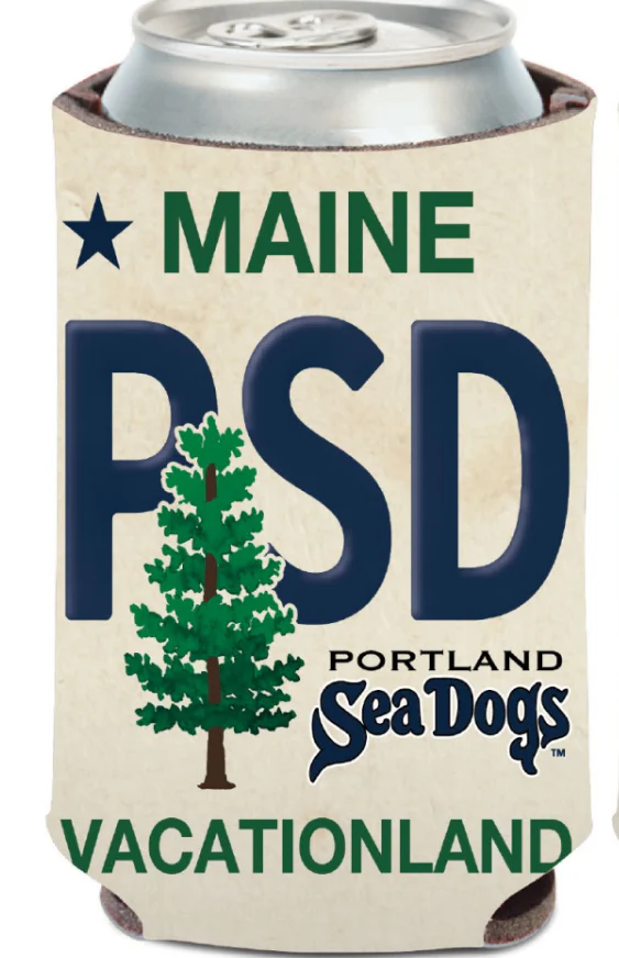 Portland Sea Dogs State Plate 12oz Koozie