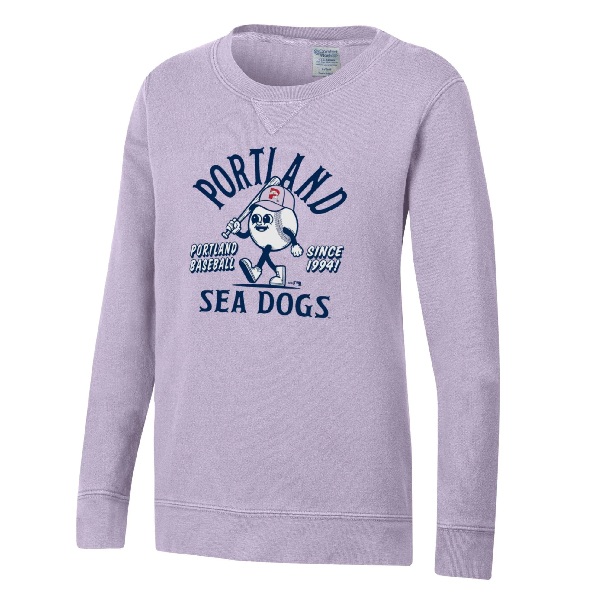 Portland Sea Dogs Youth Baseball Crewneck - Image 2