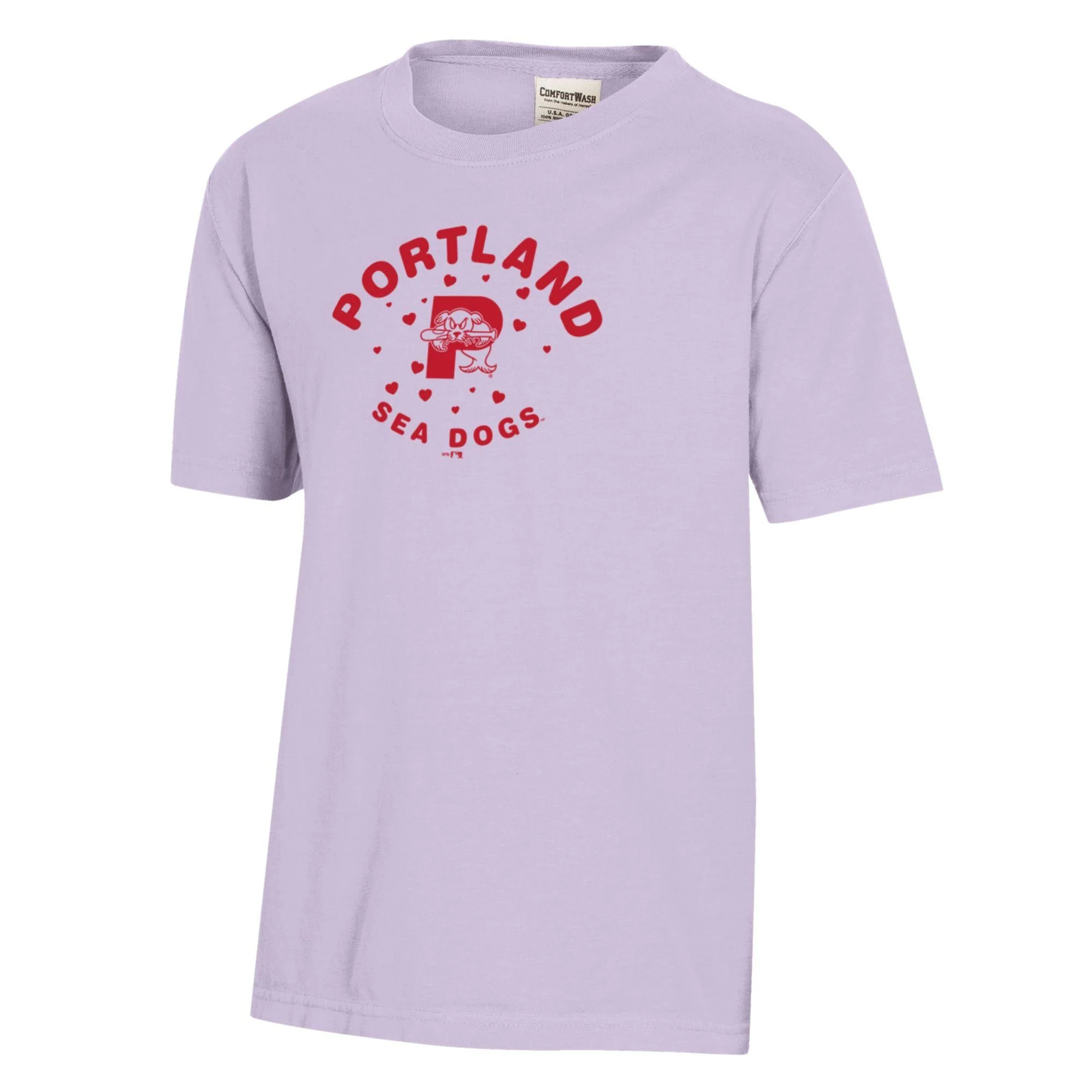 Portland Sea Dogs Youth Heart Tee