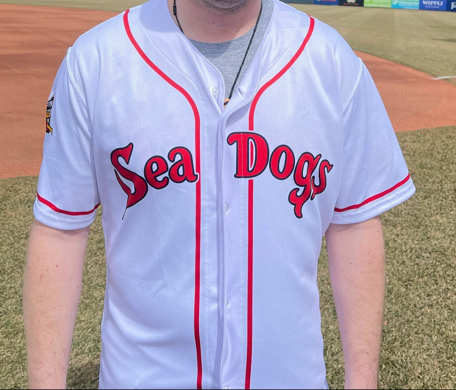 Portland Sea Dogs Youth Home Jersey