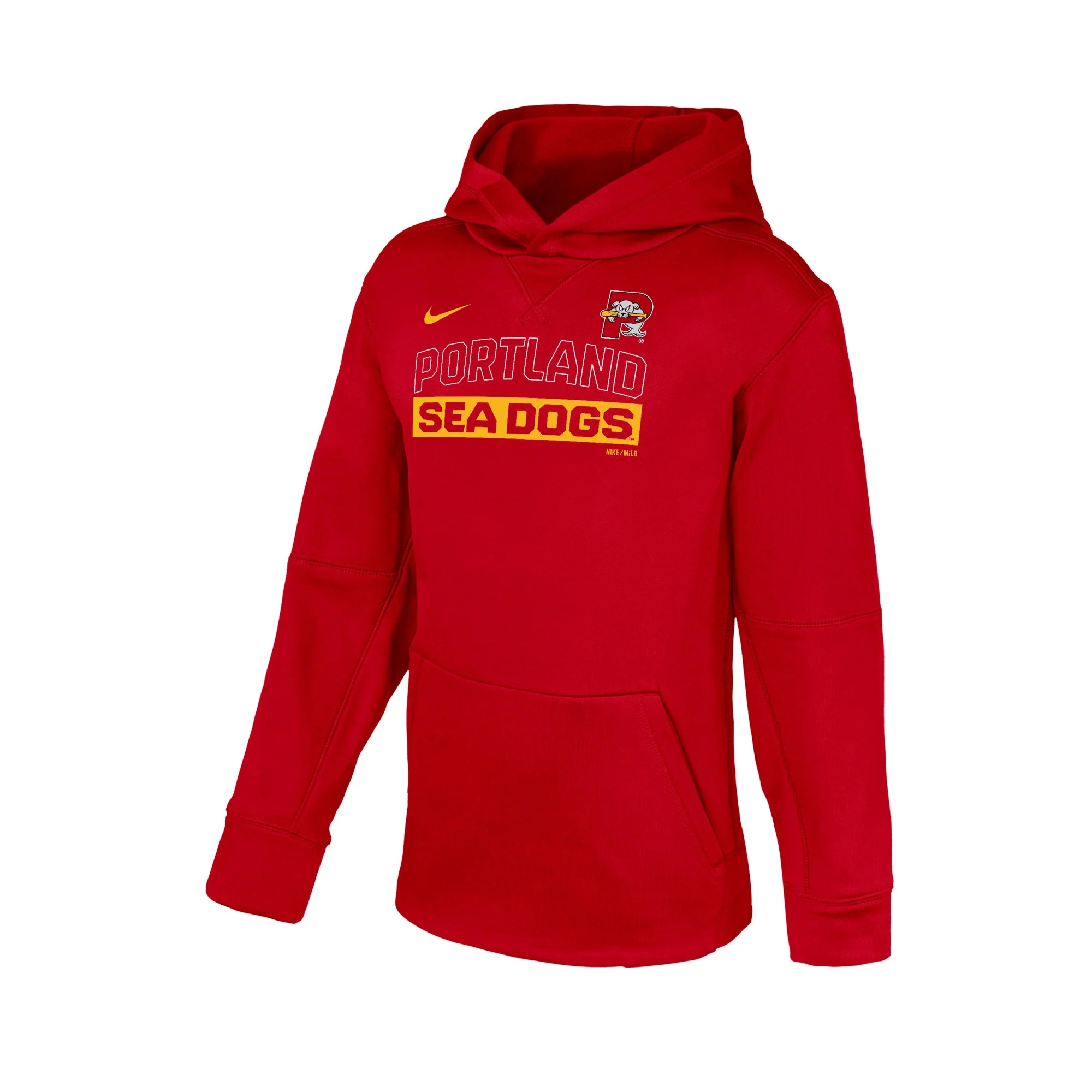 Portland Sea Dogs Youth Nike Therma Hoodie
