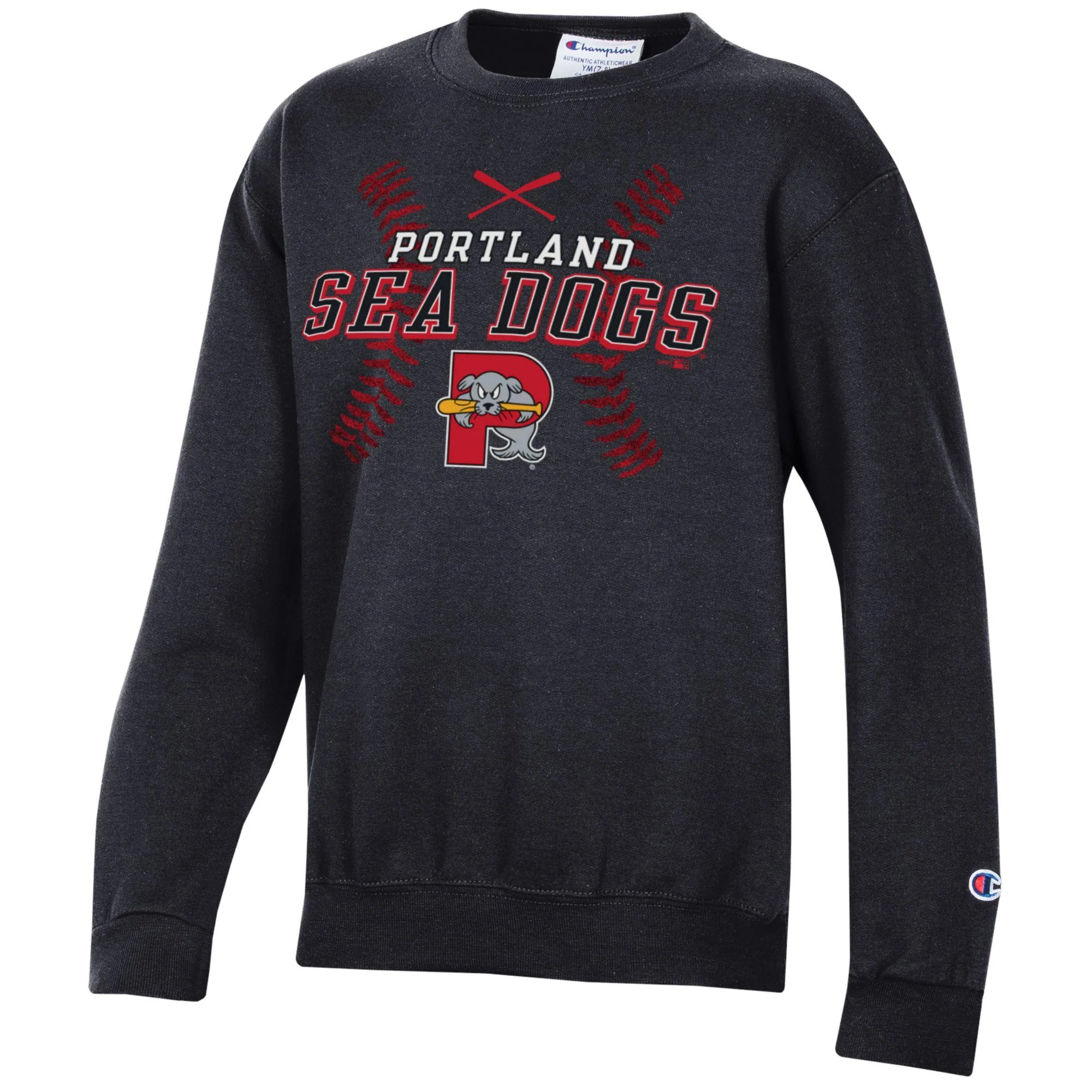 Portland Sea Dogs Youth Powerblend Crewneck