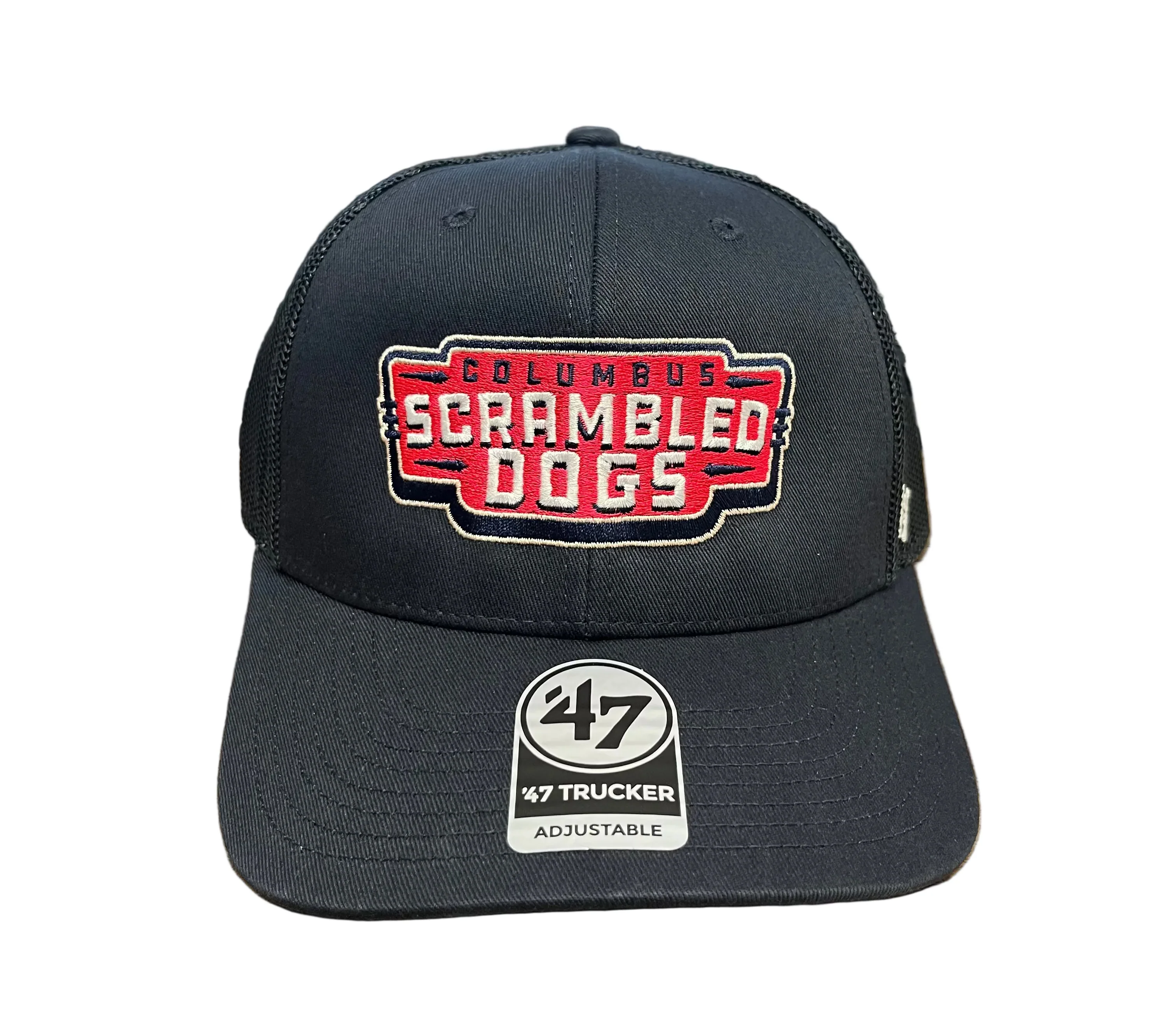 '47 Navy Wordmark Scrambled Dogs Trucker - Image 2