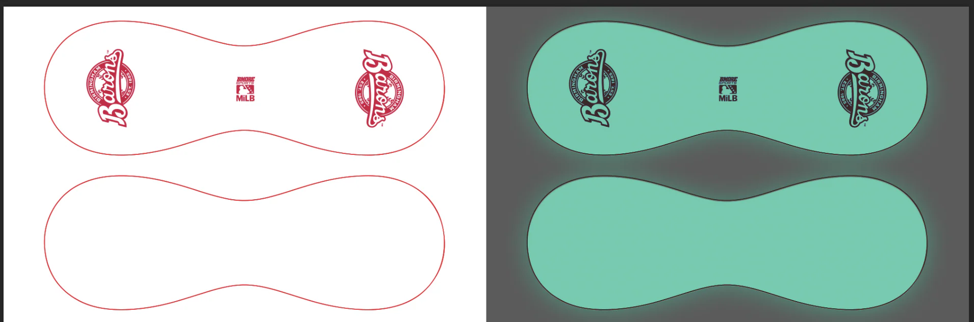 Primary Logo Glow Baseball