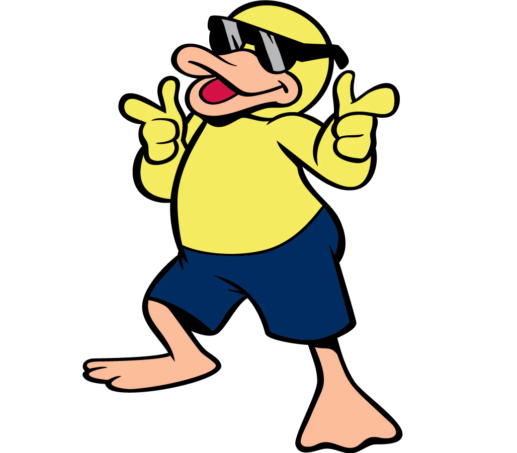 Quack the Duck Sticker