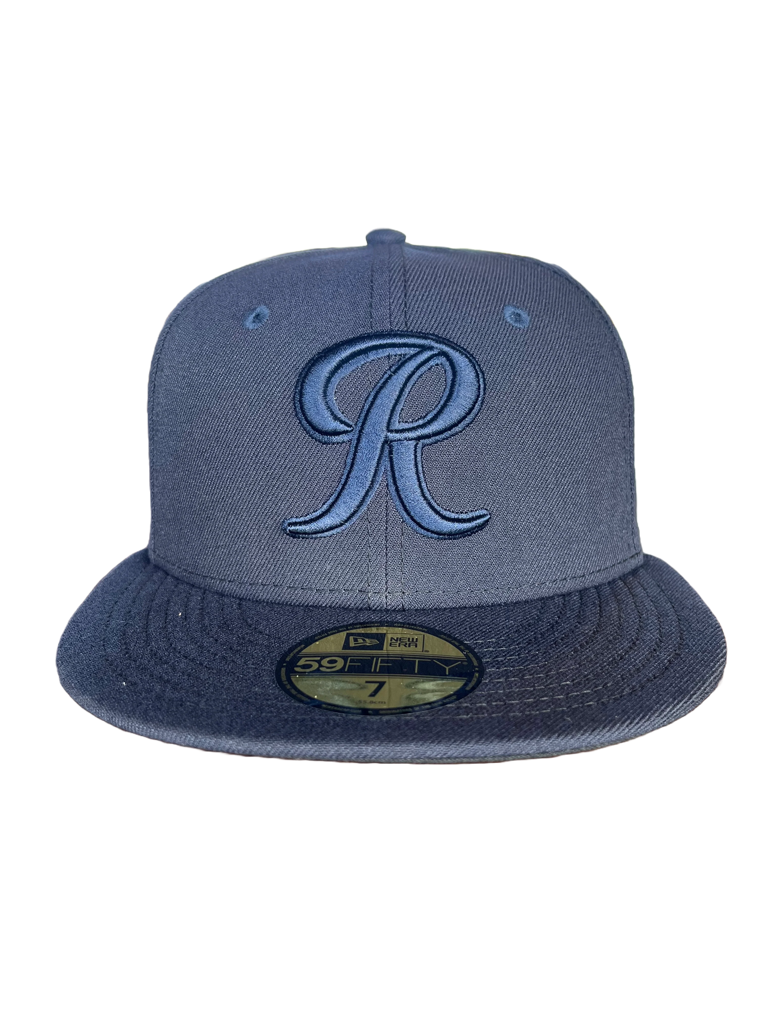 Tacoma Rainiers New Era 59Fifty Navy Tonal R Cap - Image 3