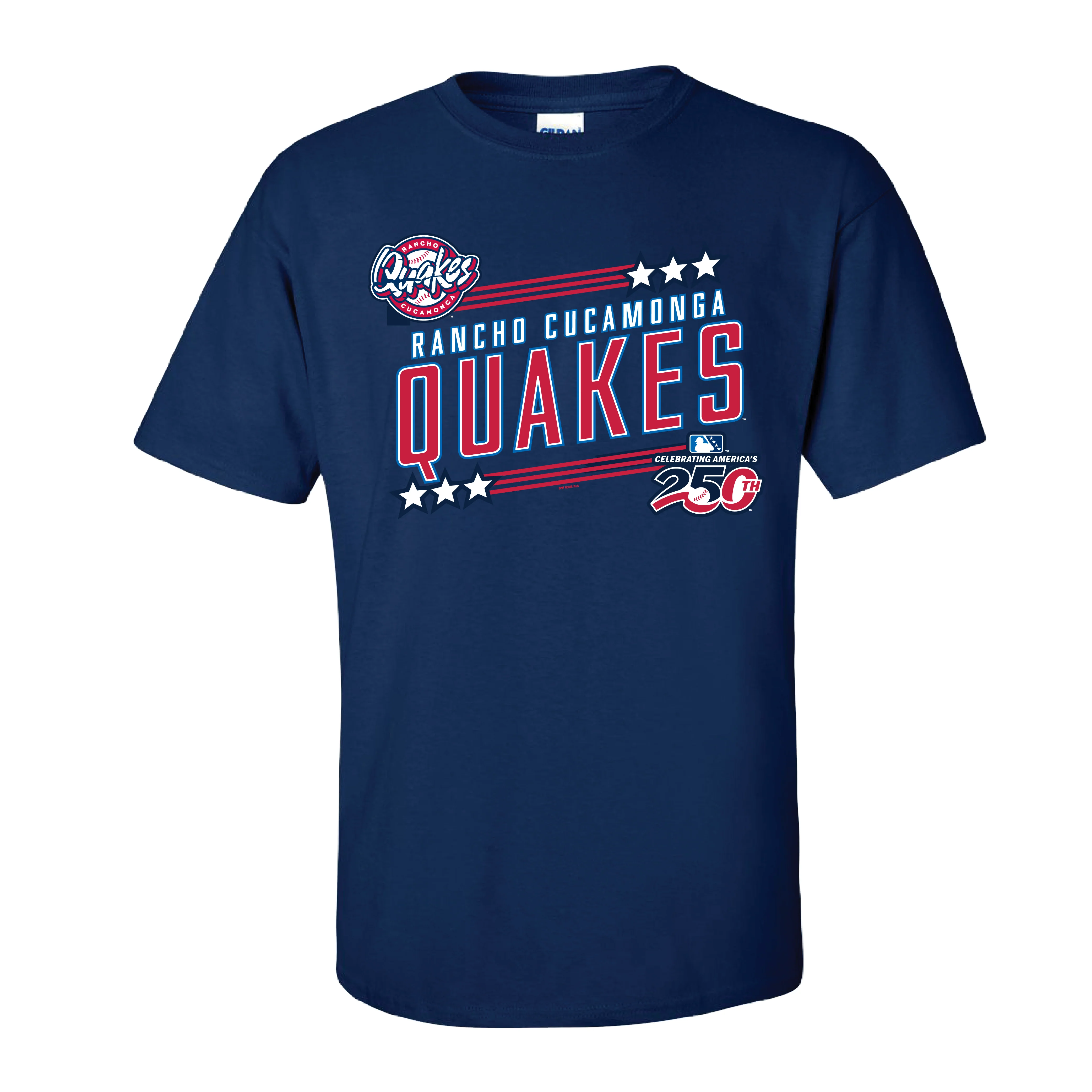Rancho Cucamonga Quakes Tee-250th Mahan